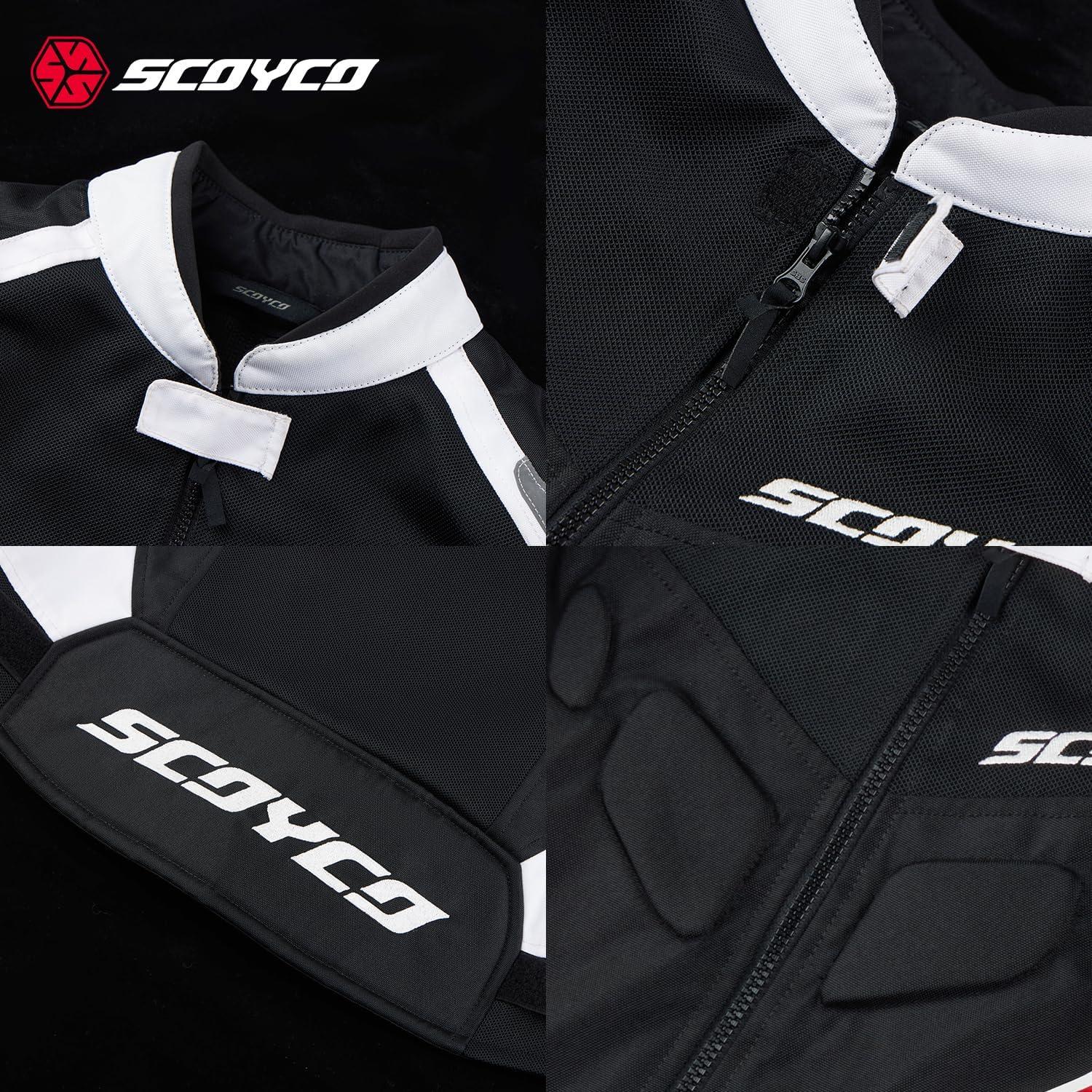 Chaqueta de motocicleta Scoyco Malla Transpirable Talla Grande