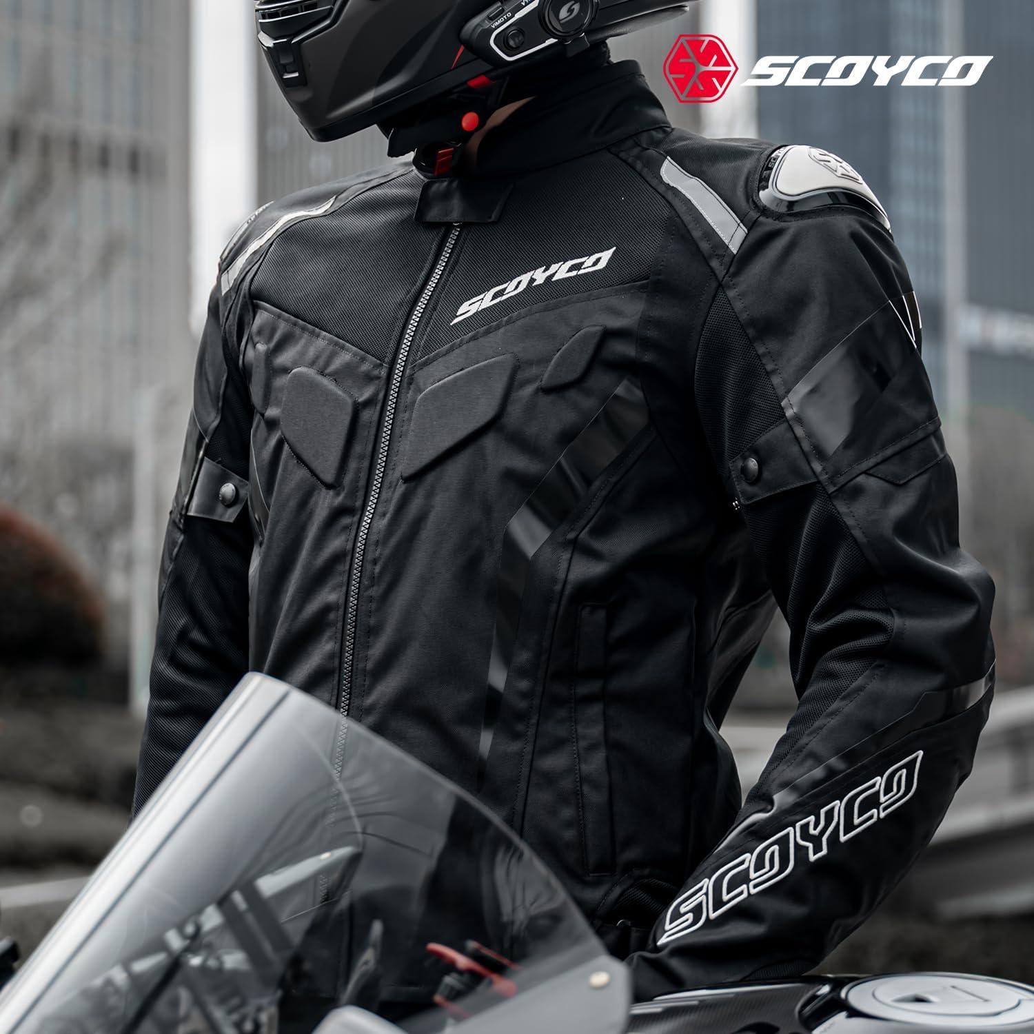 Chaqueta de motocicleta Scoyco Malla Transpirable Talla Grande
