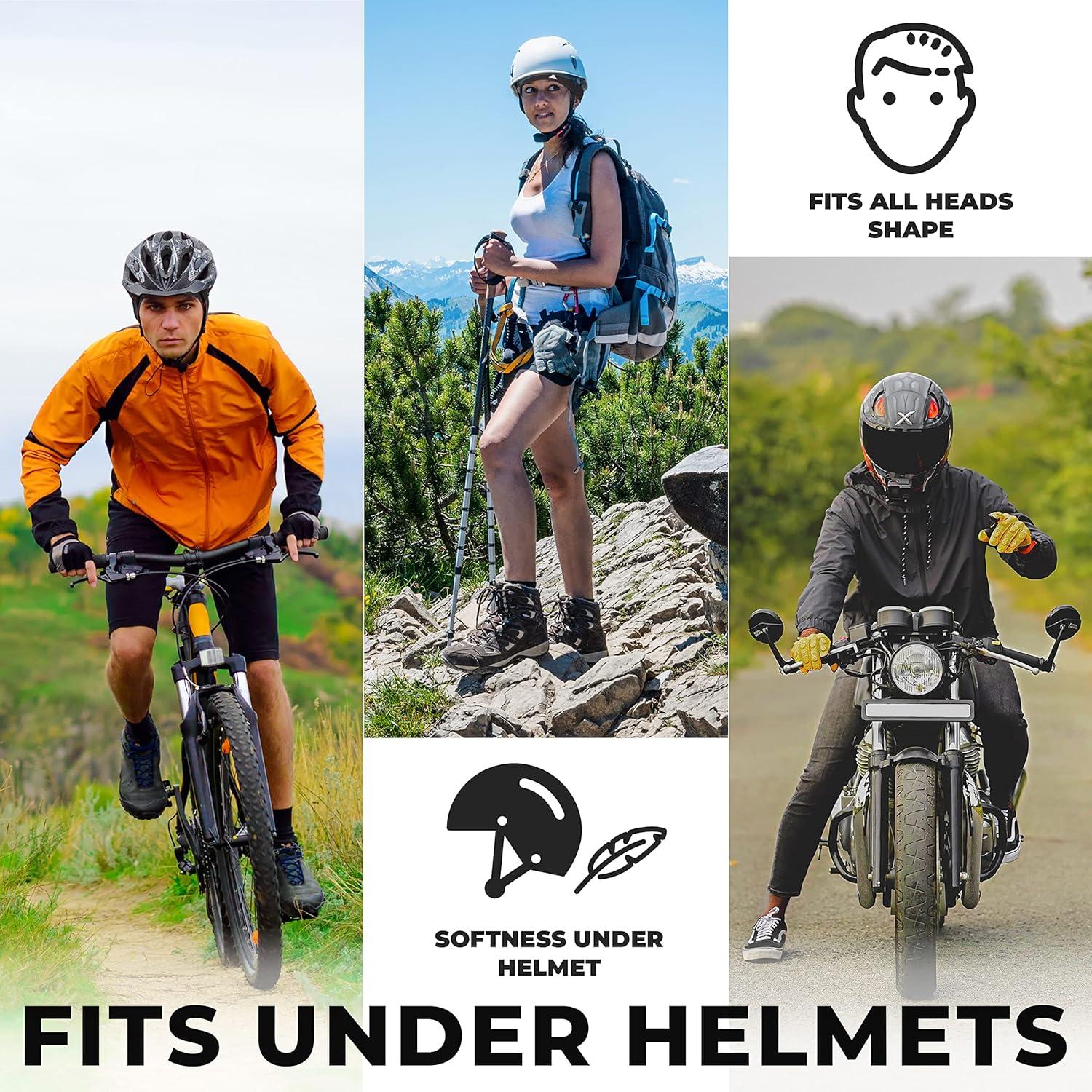 Forro de Casco Skull Cap Beanie - Retención Térmica Negro