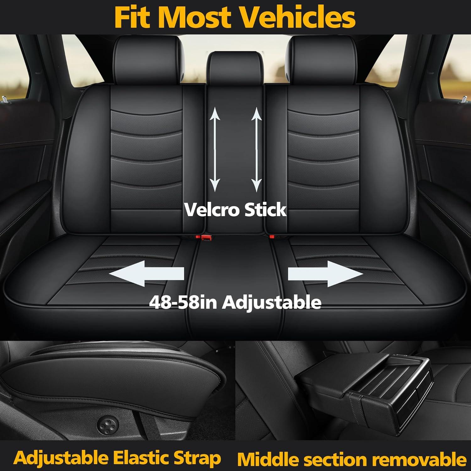 Cubiertas de Asiento de Coche YOTRUTH Universal Negro