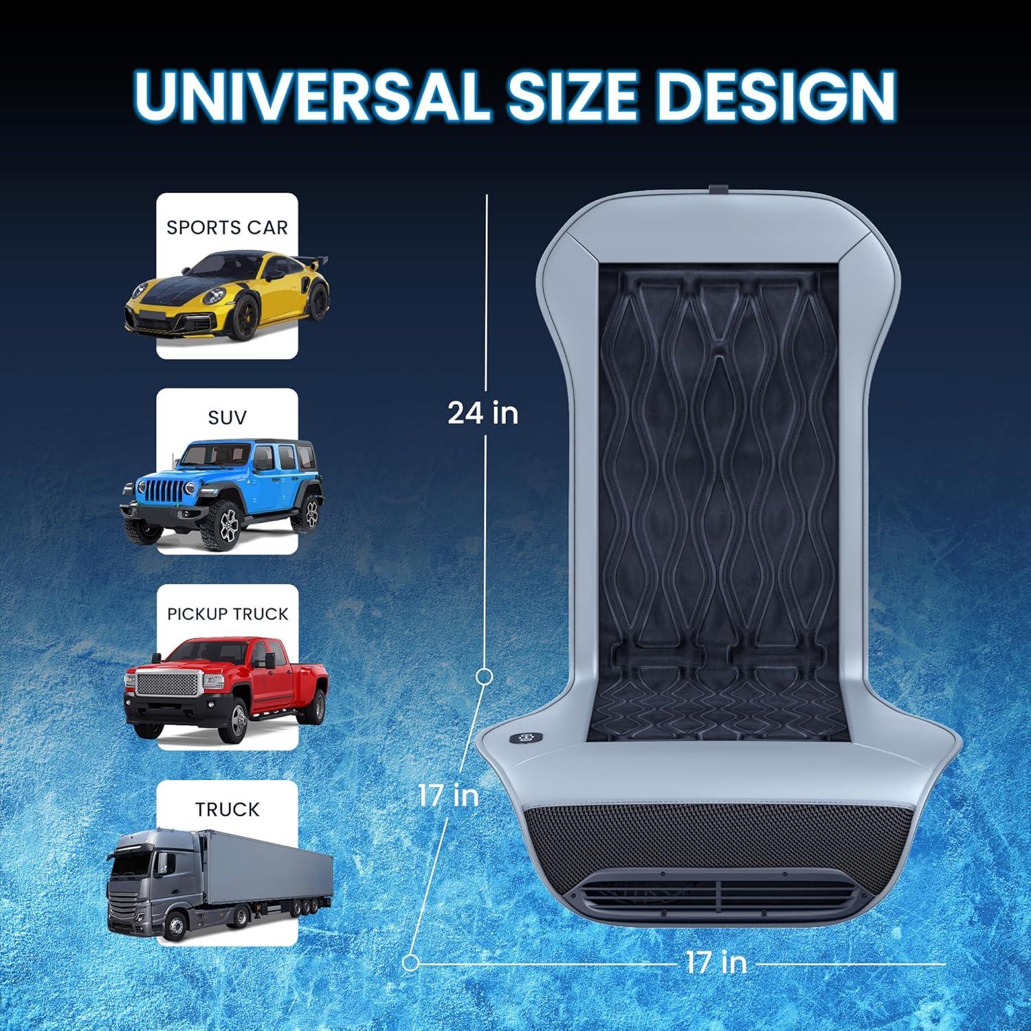 Funda de Asiento Refrigerante TOWTAMER GECA213 Universal Gris