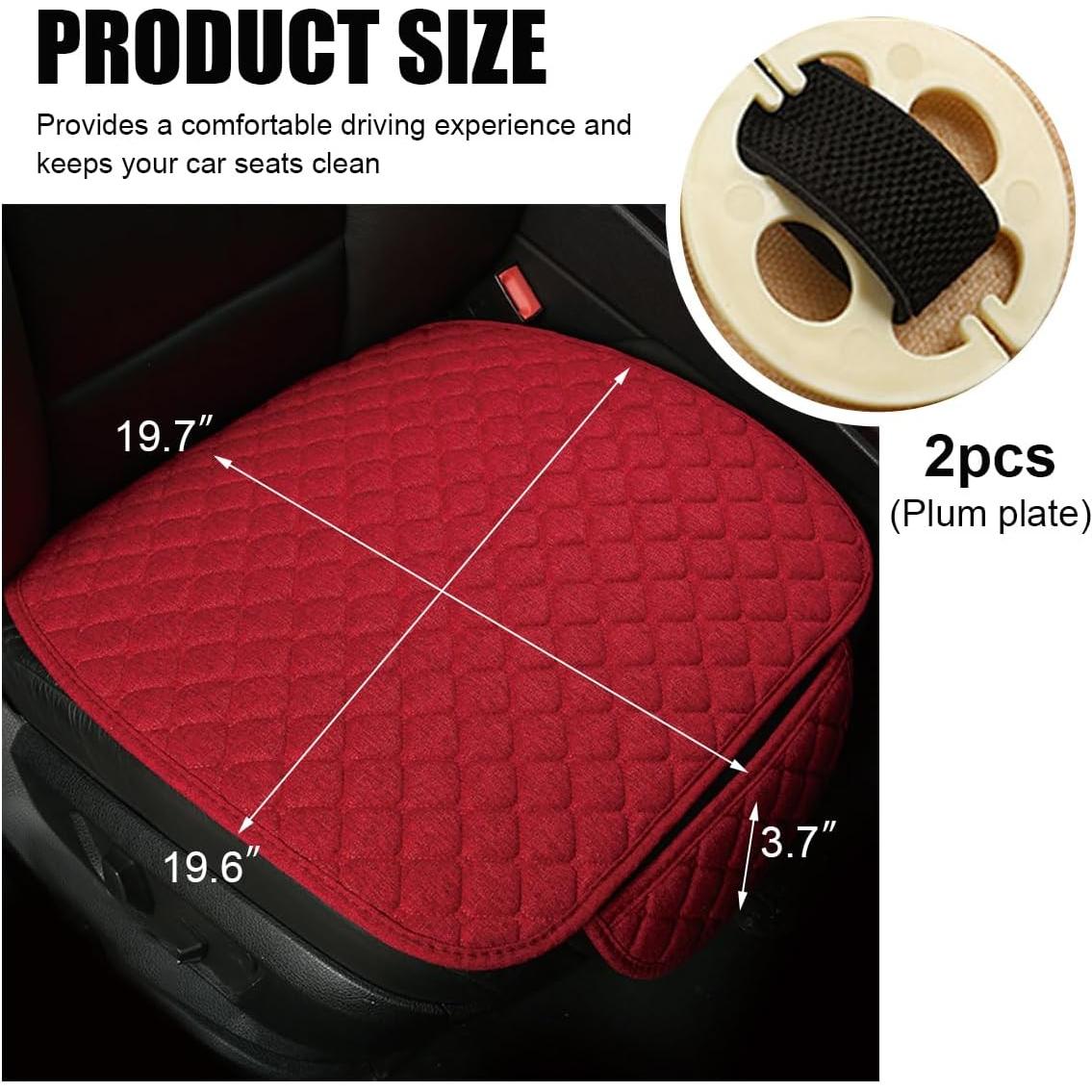 Funda de Asiento de Coche Povtii Rojo Transpirable Universal