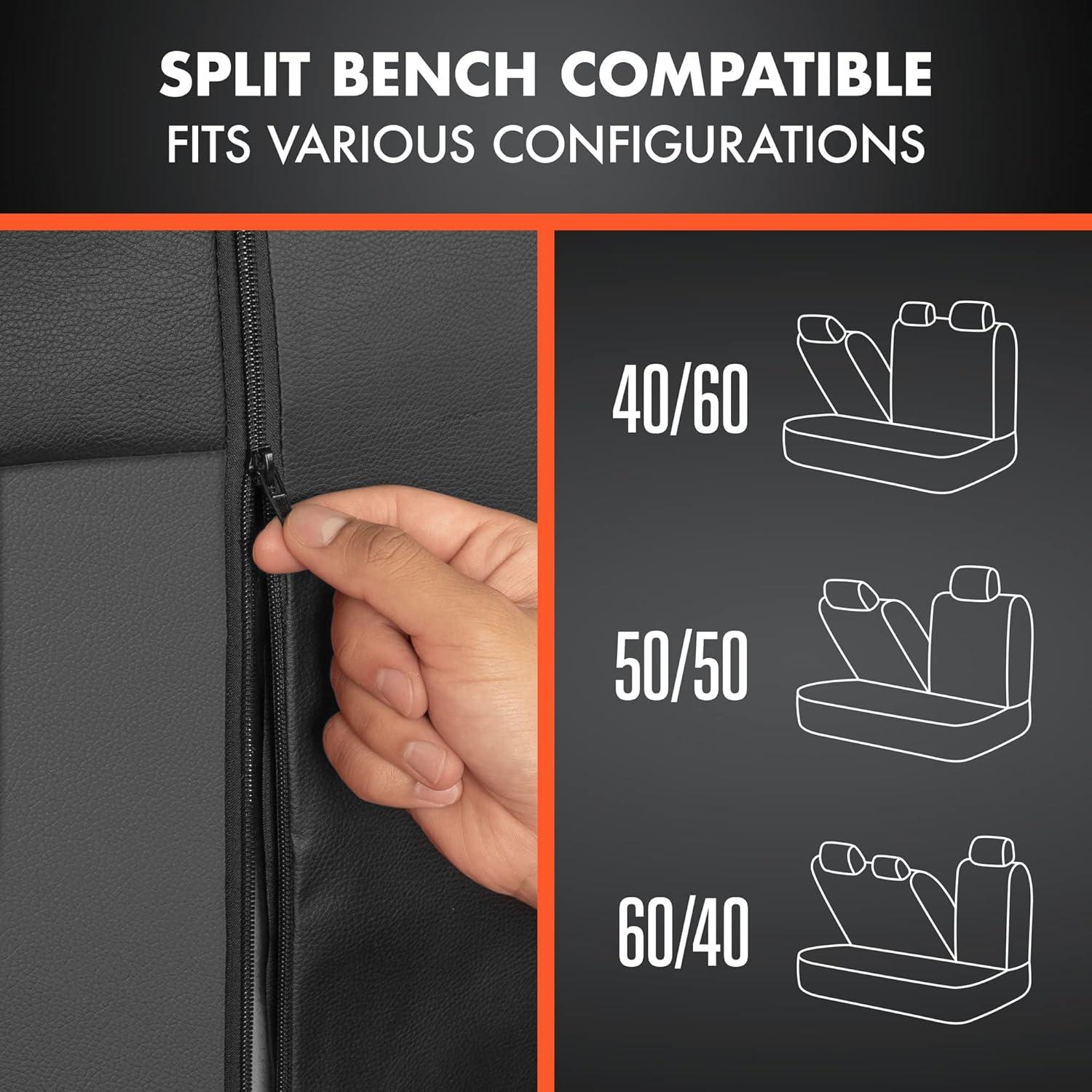 Cubiertas de Asiento de Coche BDK NSC-010 Color Carbón