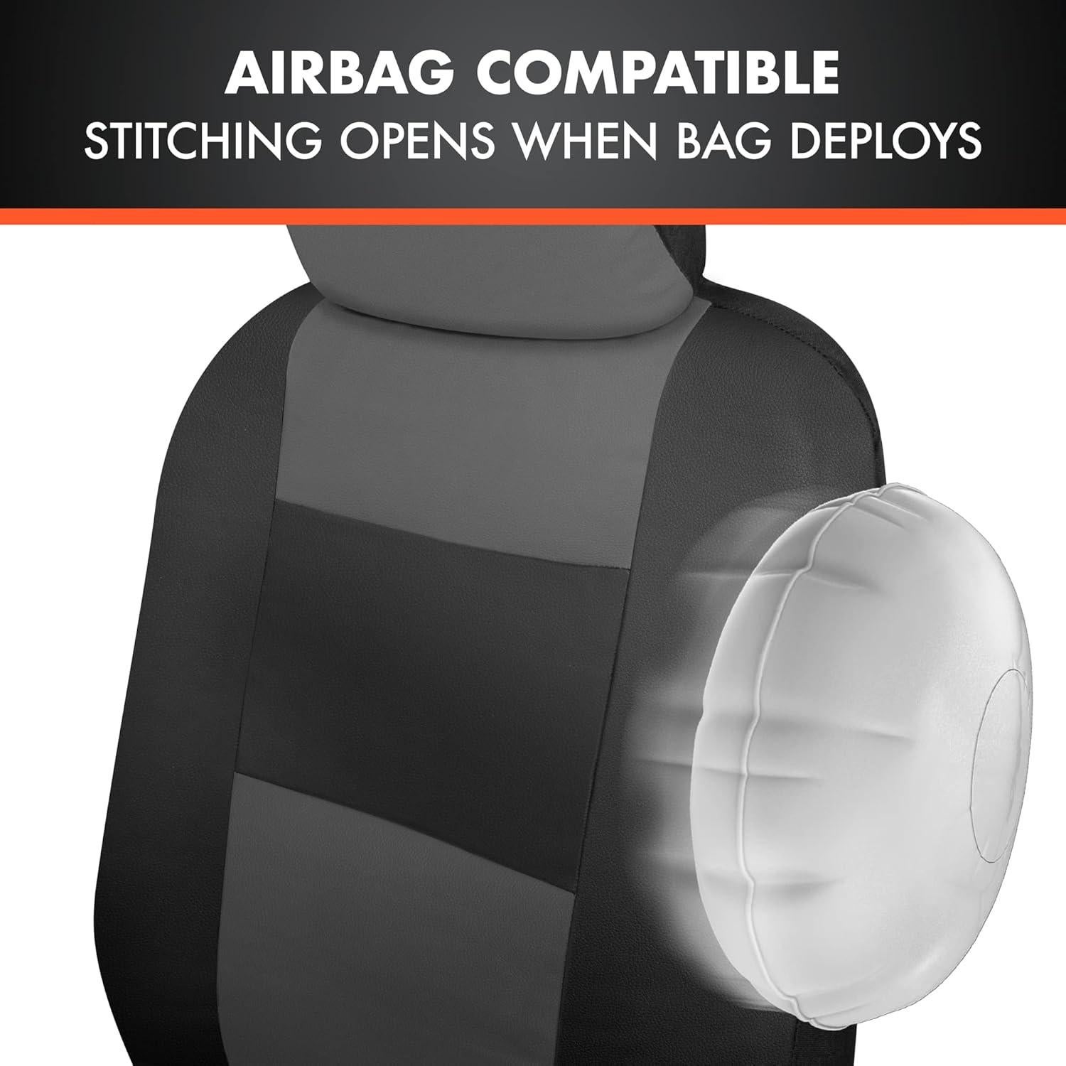 Cubiertas de Asiento de Coche BDK NSC-010 Color Carbón