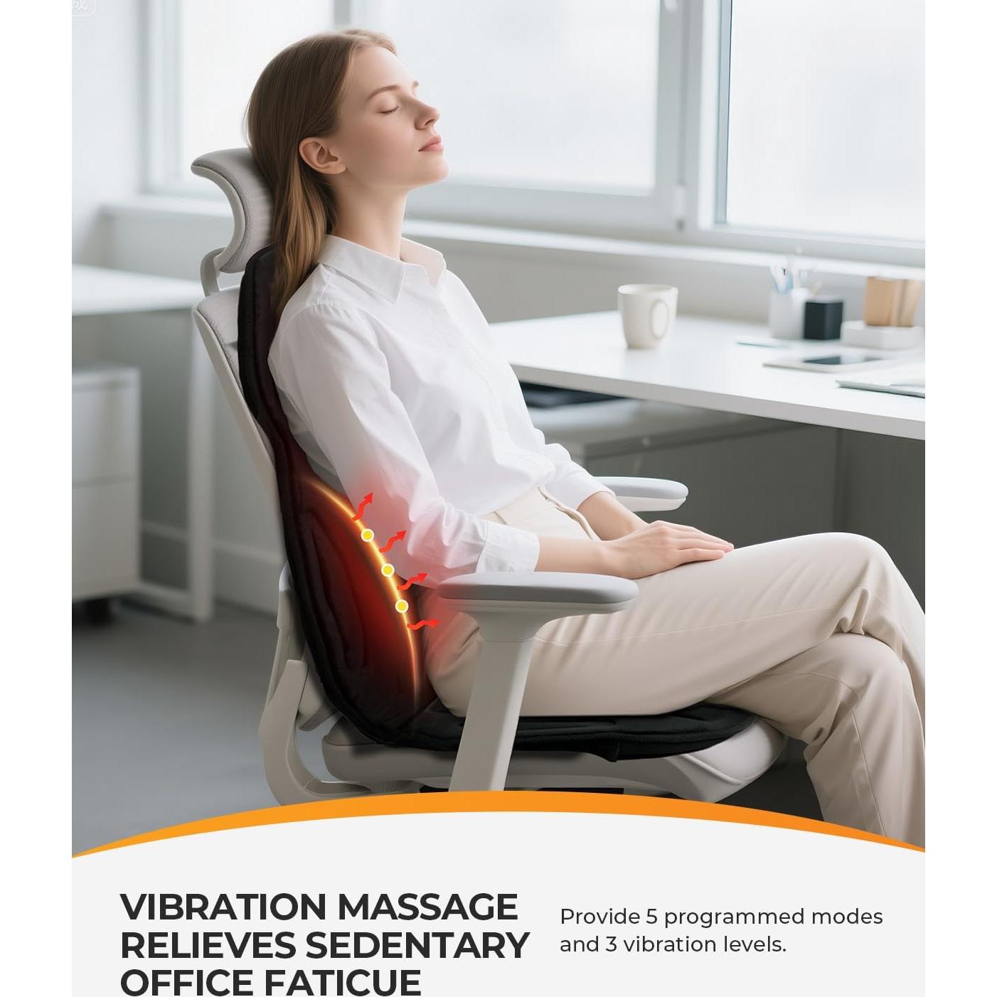 Cojín de Masaje CooCoCo con Calor y 8 Motores, 5 Modos