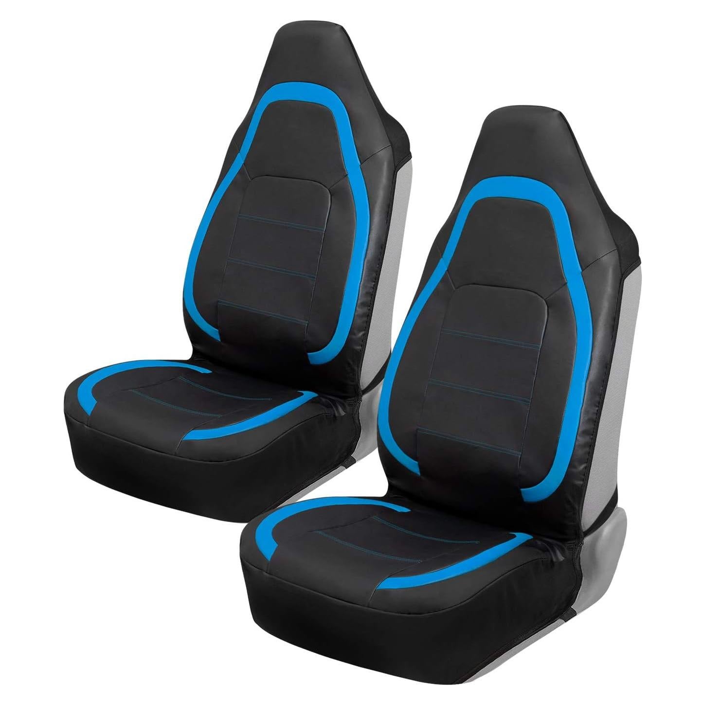 Cubiertas de Asiento de Coche Motor Trend Azul Respaldo Alto