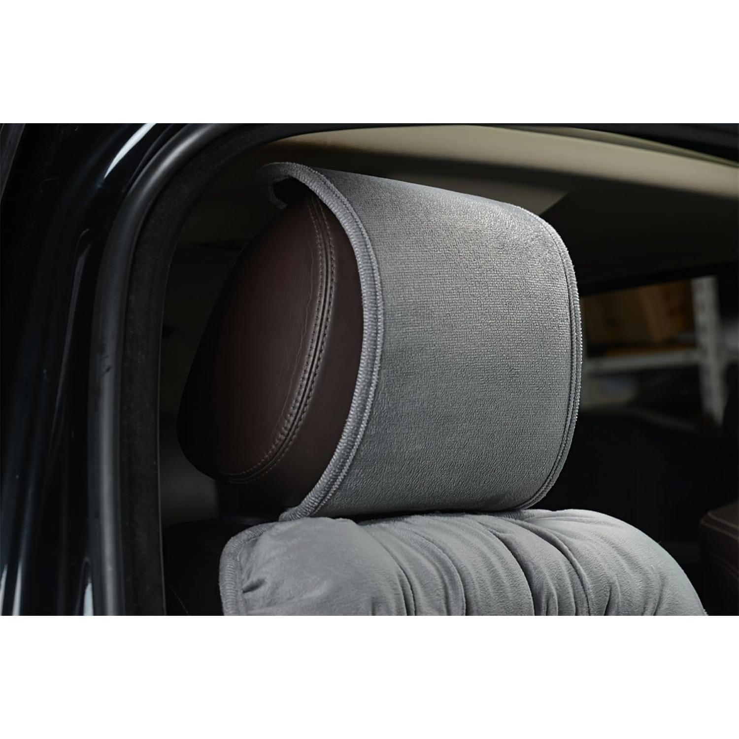 Fundas de Asiento de Coche IIOHOII Beige 2-Pack Antideslizante