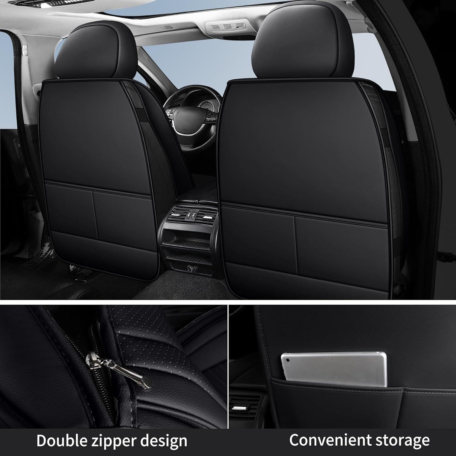 Fundas de Asiento de Coche HChengkikz Neopreno Impermeables 2 PCS