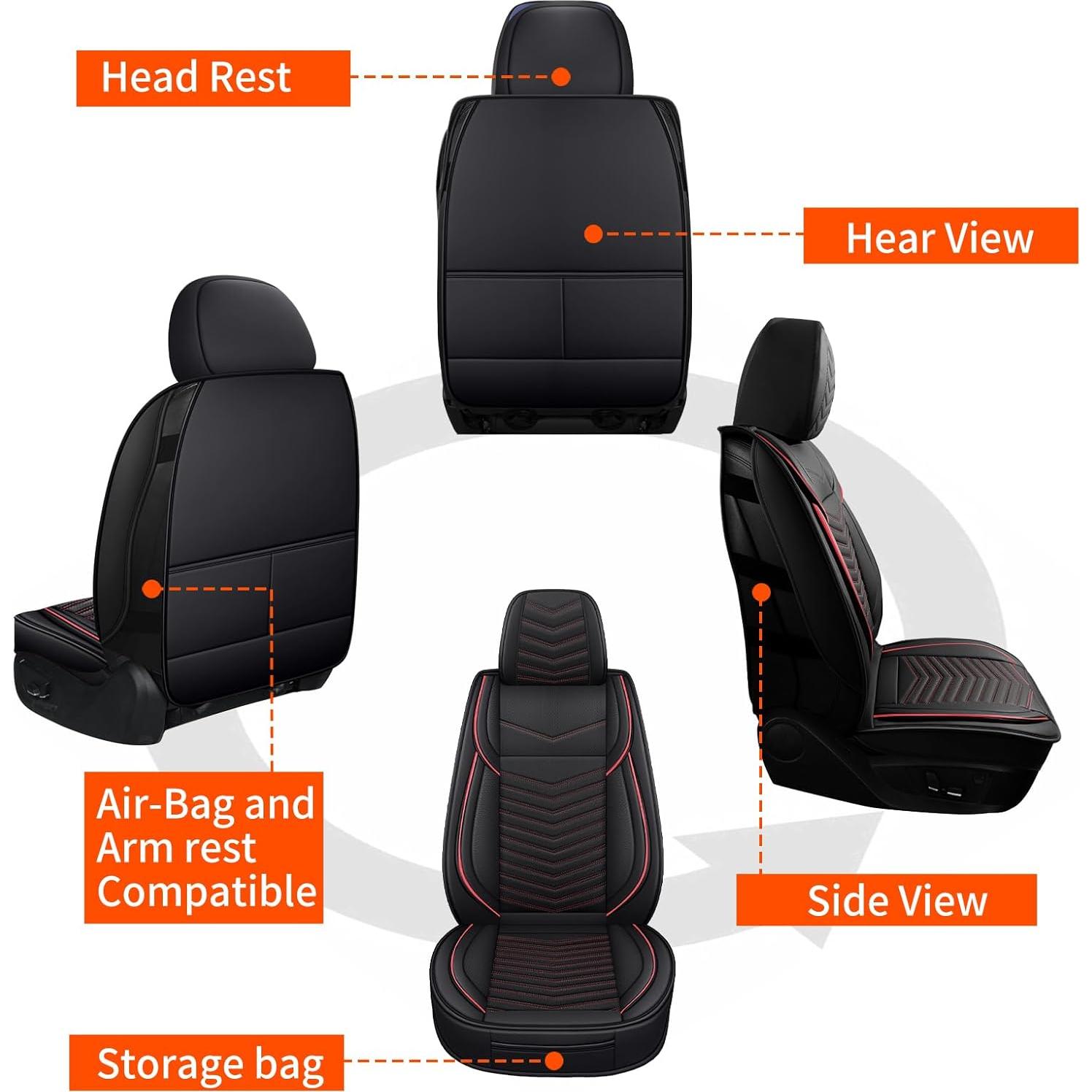 Fundas de Asiento de Coche HChengkikz Neopreno Impermeables 2 PCS
