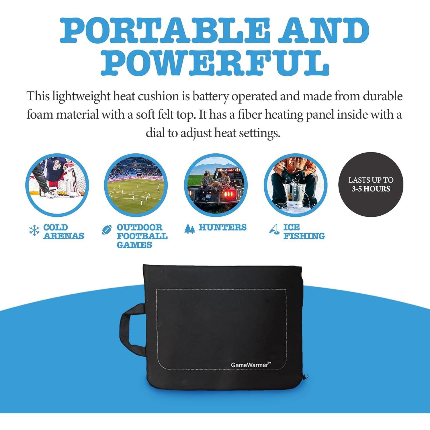 Cojín Calentador de Gradas GiantBioGEAR GameWarmer 5h