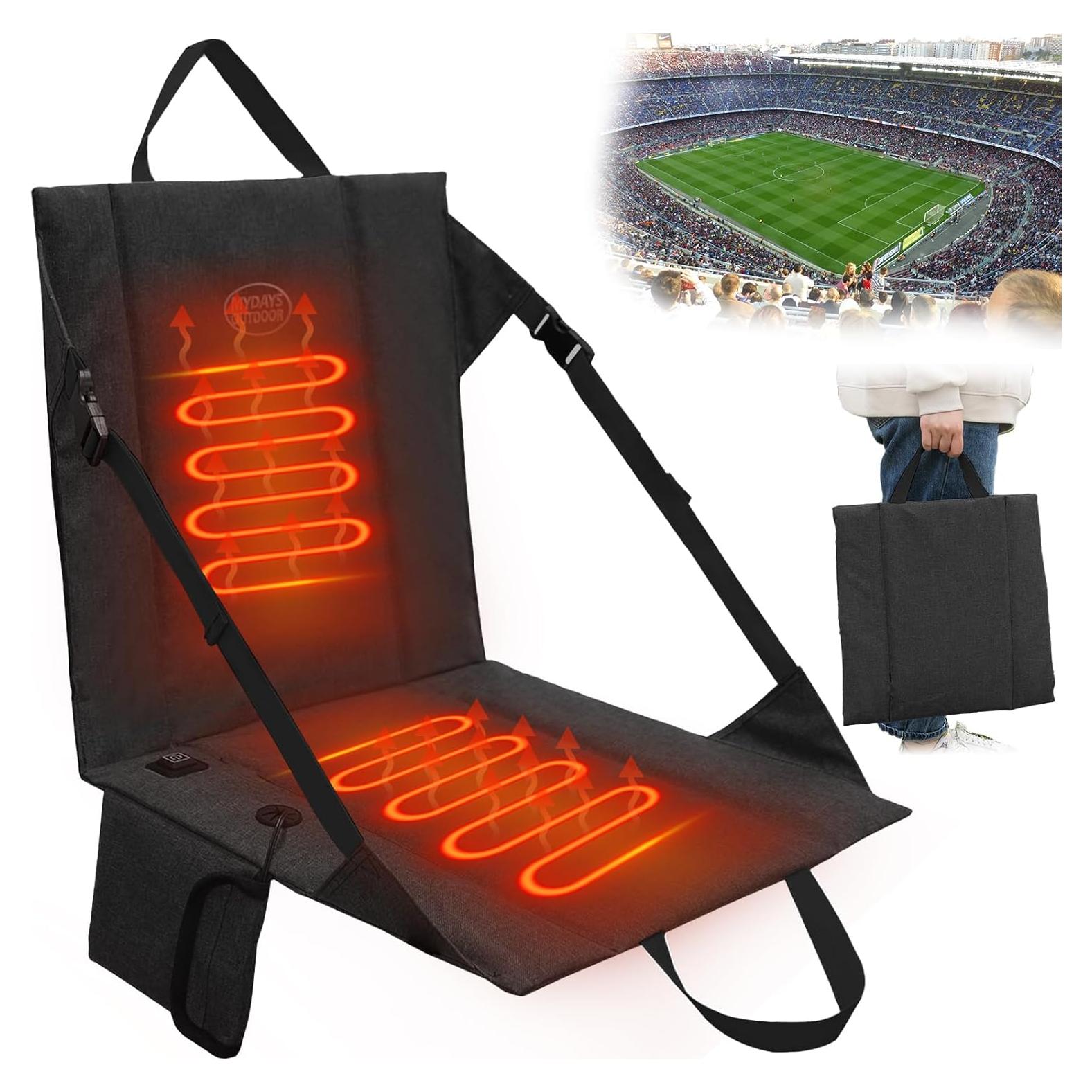 Cojín de Asiento Calentado HuiJuKeJi Plegable USB 39x40cm