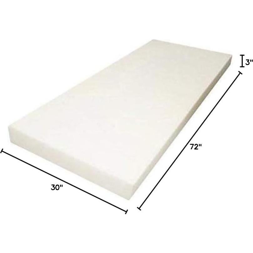 Cojín de Espuma de Poliuretano Mybecca 3" x 30" x 72"