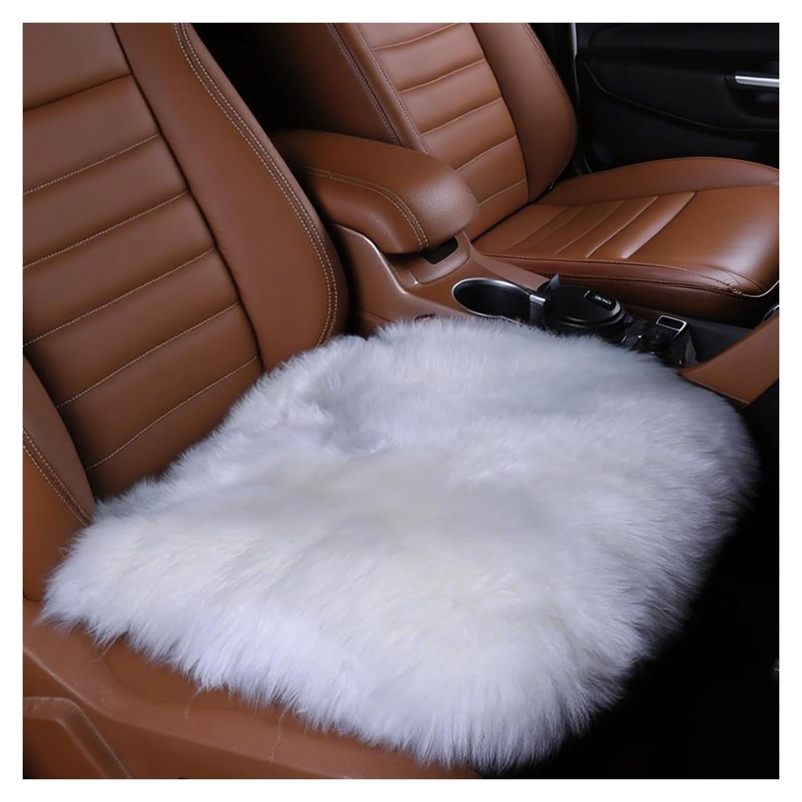 Cojín de Asiento de Coche Gracefur de Piel de Oveja 45x45cm