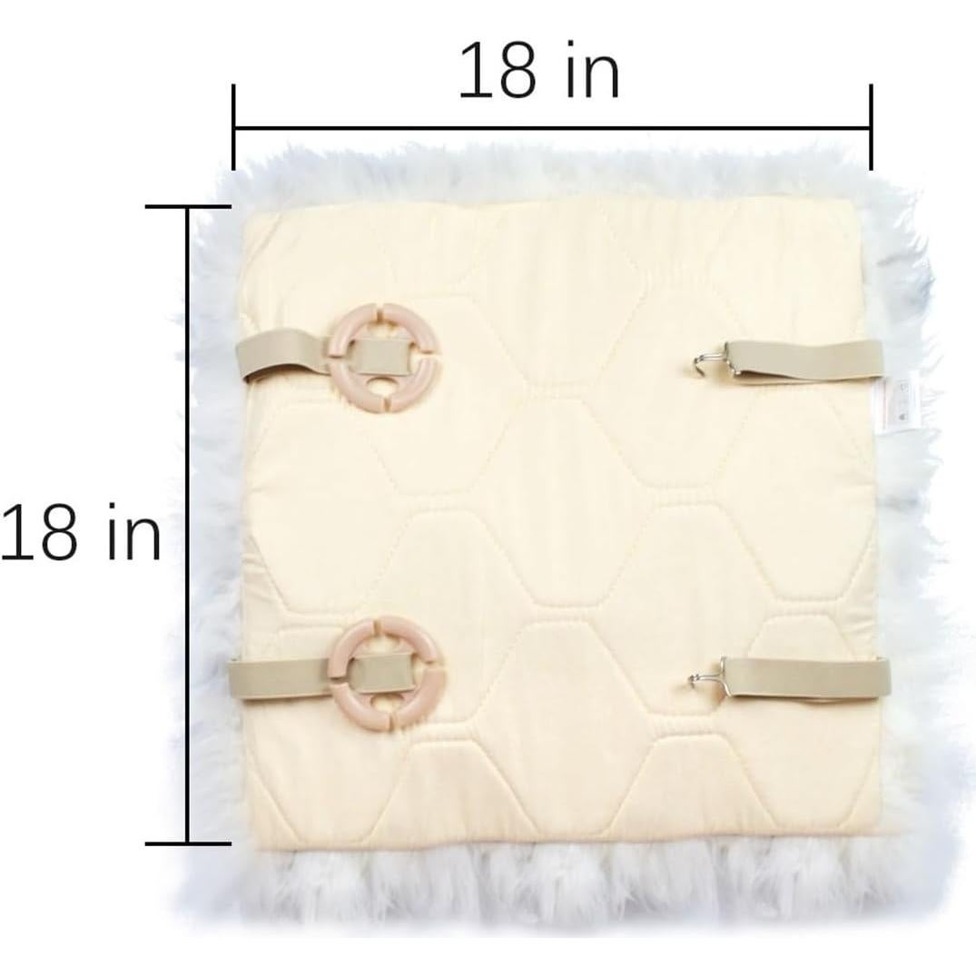 Cojín de Asiento de Coche Gracefur de Piel de Oveja 45x45cm