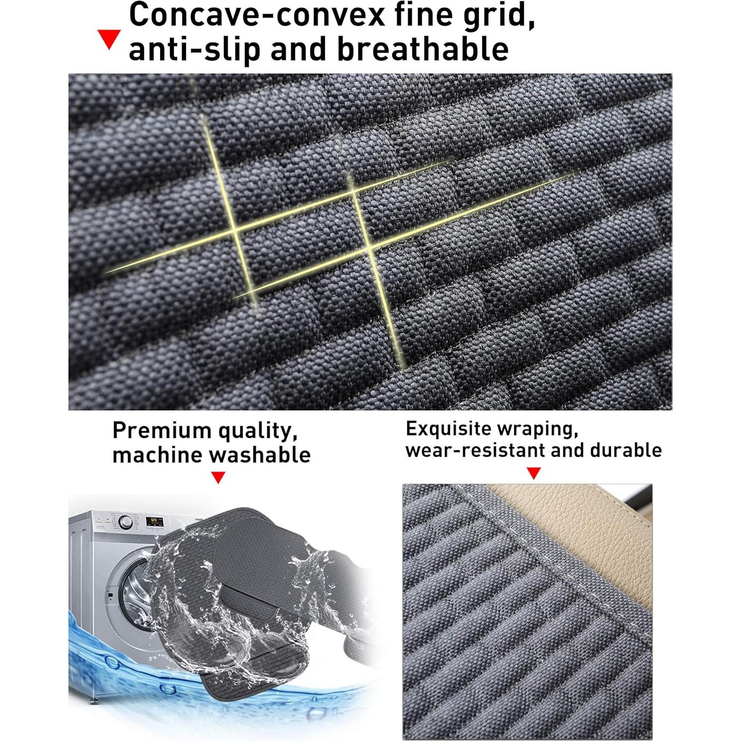 Fundas de Asiento de Coche EifBrisa Universales 2PCS Gris