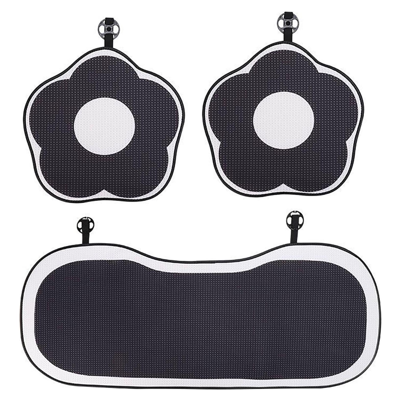 Cojín de Asiento de Coche ACDIAC 3 Piezas Diseño Flor Transpirable