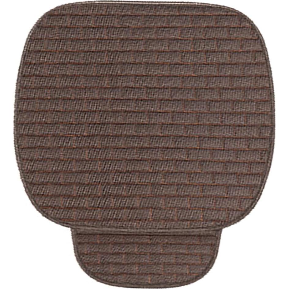 Funda de Asiento de Coche Tioollev Lino Antideslizante Café