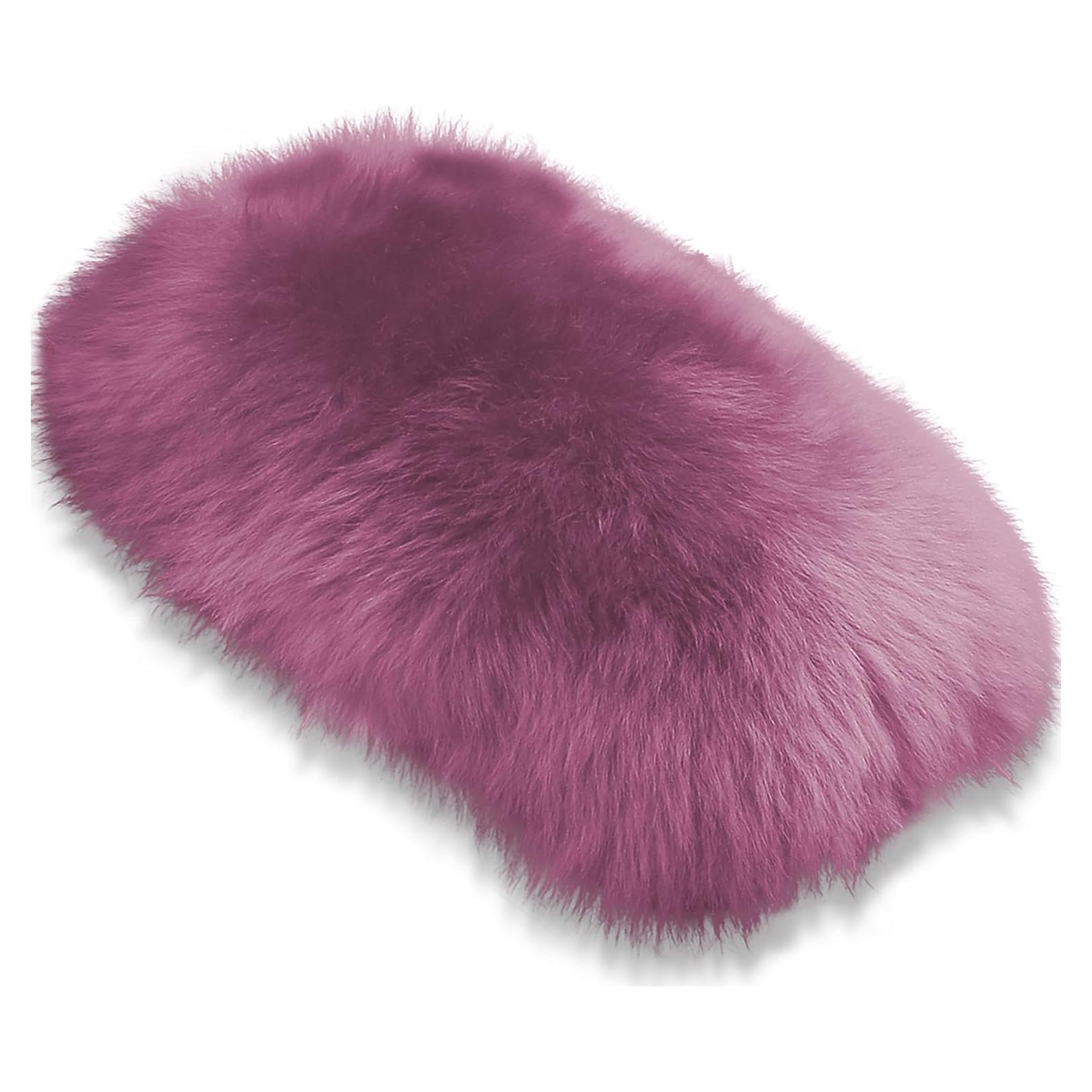 Cubierta de Reposabrazos de Cordero Australiano Andalus - Púrpura 29x16cm