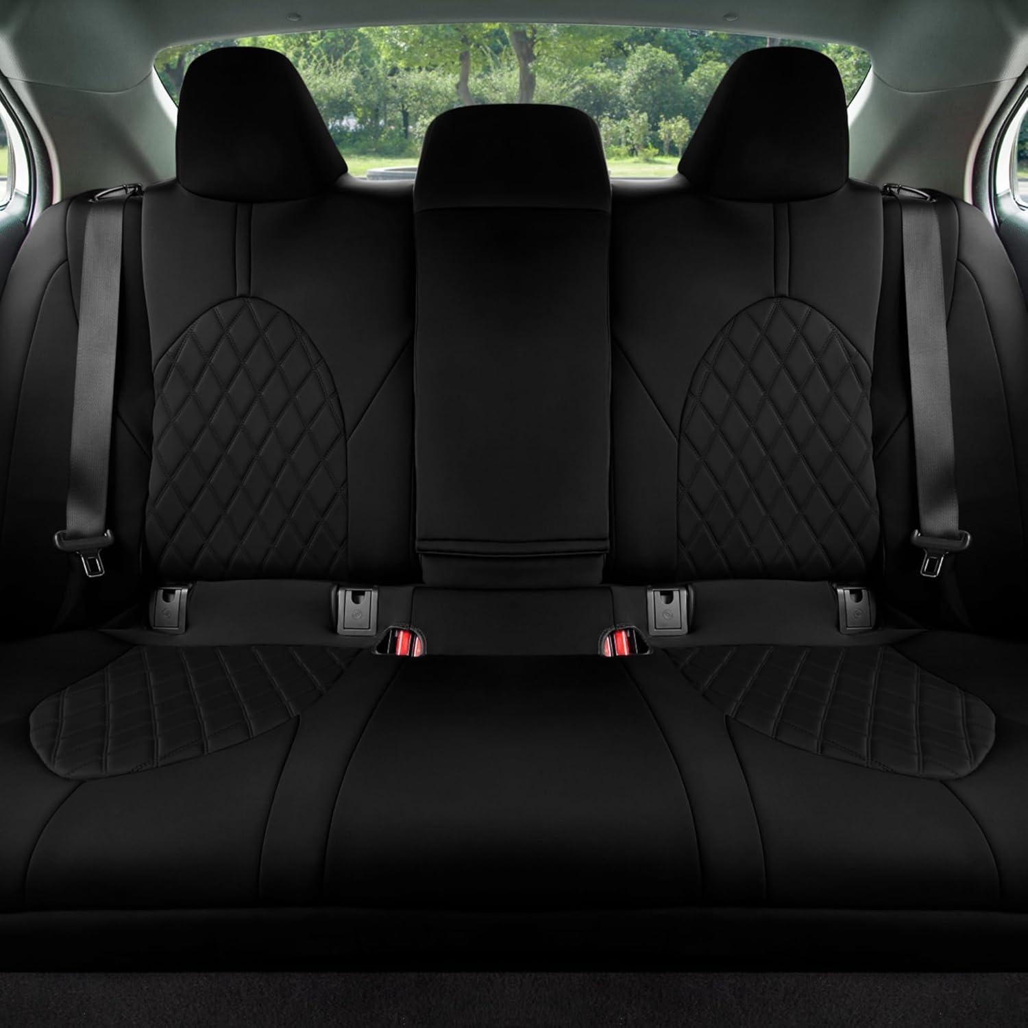 Cubiertas de Asiento Trasero FH Group Neopreno Negro para Toyota Camry 2018-2024