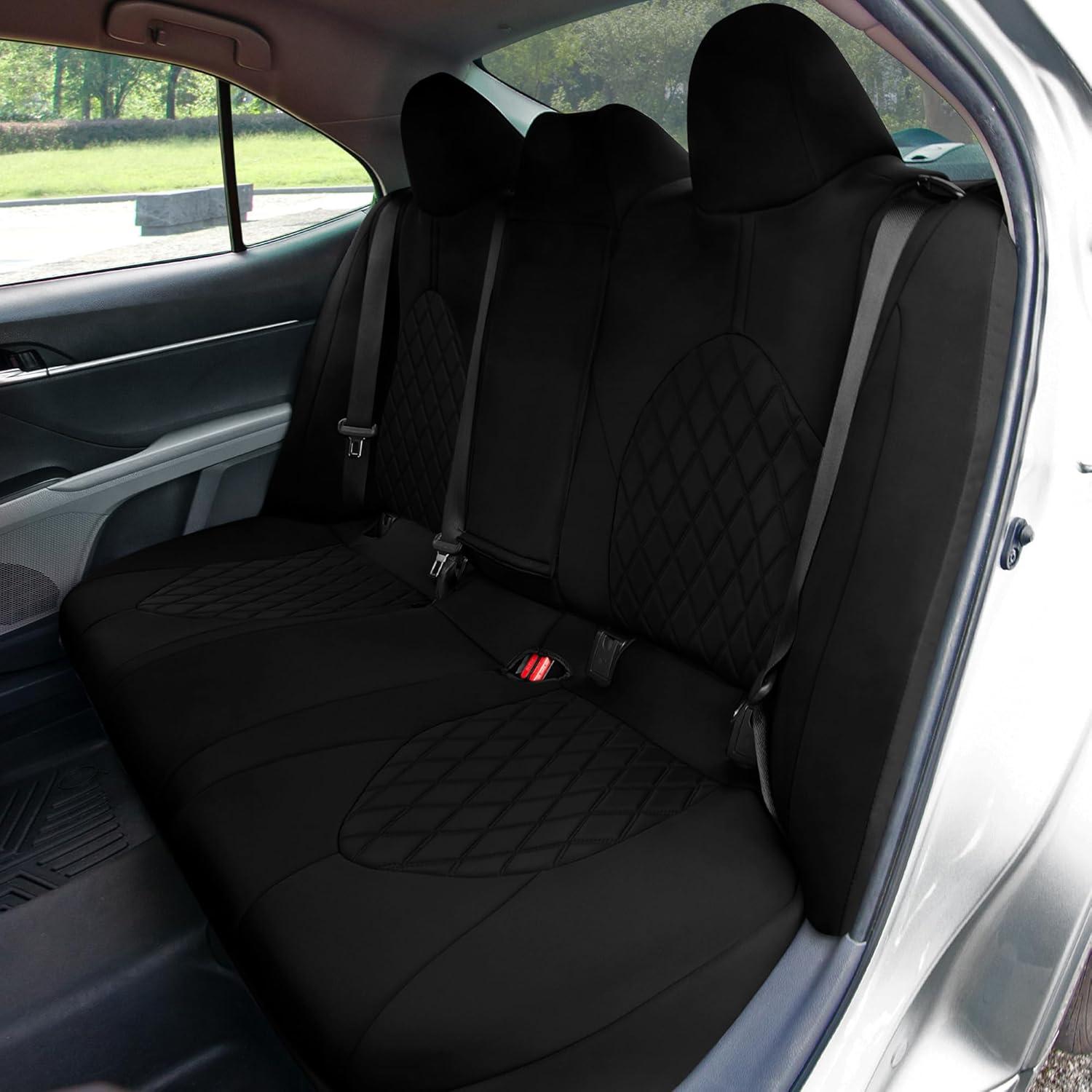 Cubiertas de Asiento Trasero FH Group Neopreno Negro para Toyota Camry 2018-2024