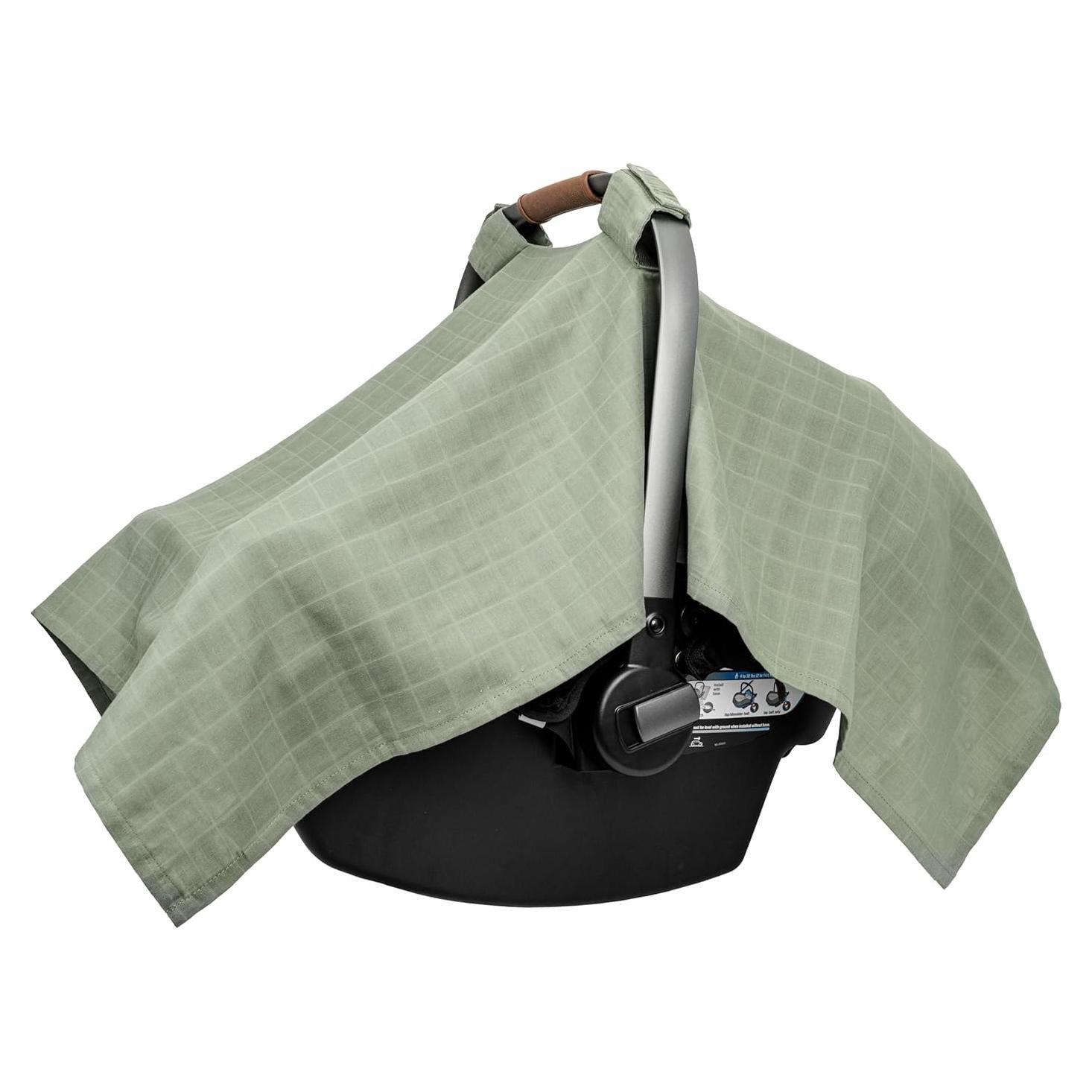 Cubierta de Asiento de Coche Infantil 100% Algodón Orgánico Verde