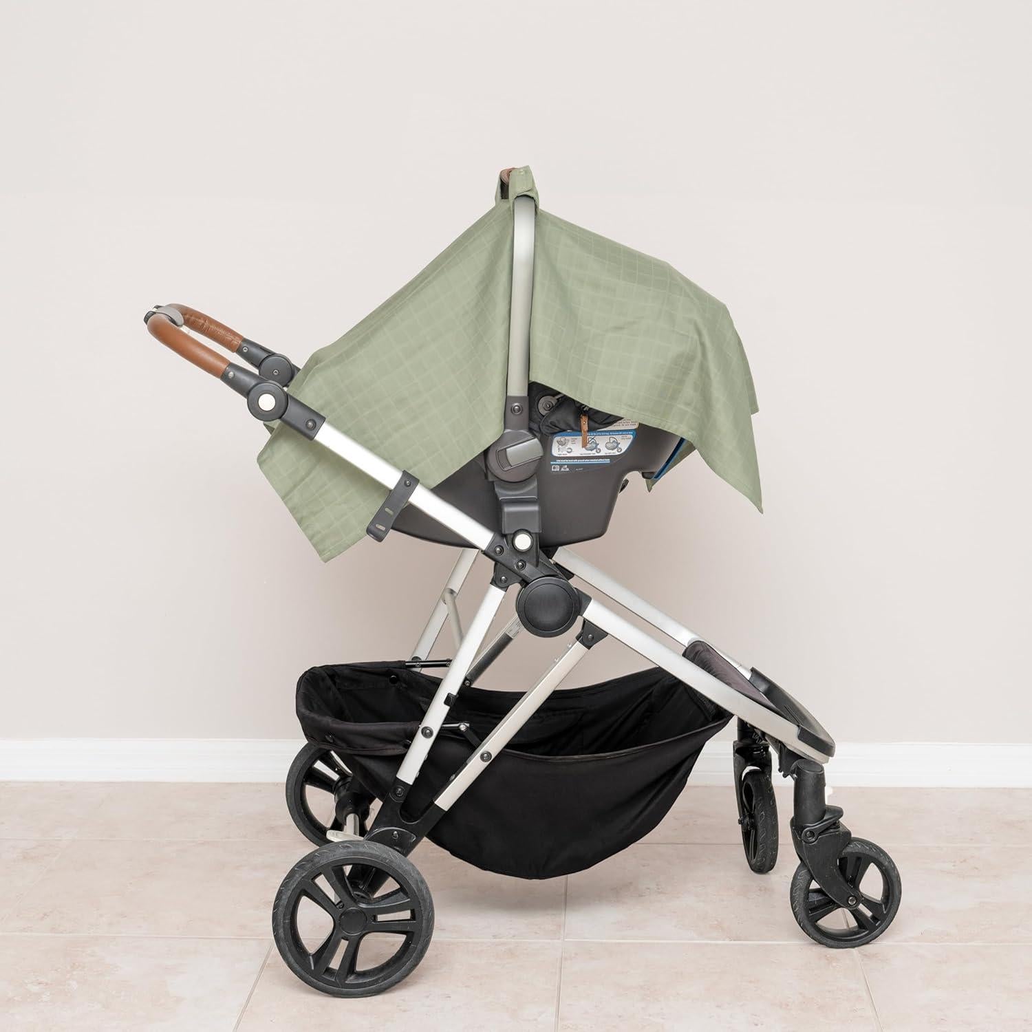 Cubierta de Asiento de Coche Infantil 100% Algodón Orgánico Verde