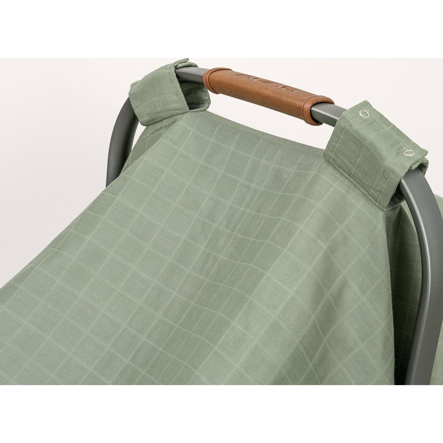 Cubierta de Asiento de Coche Infantil 100% Algodón Orgánico Verde