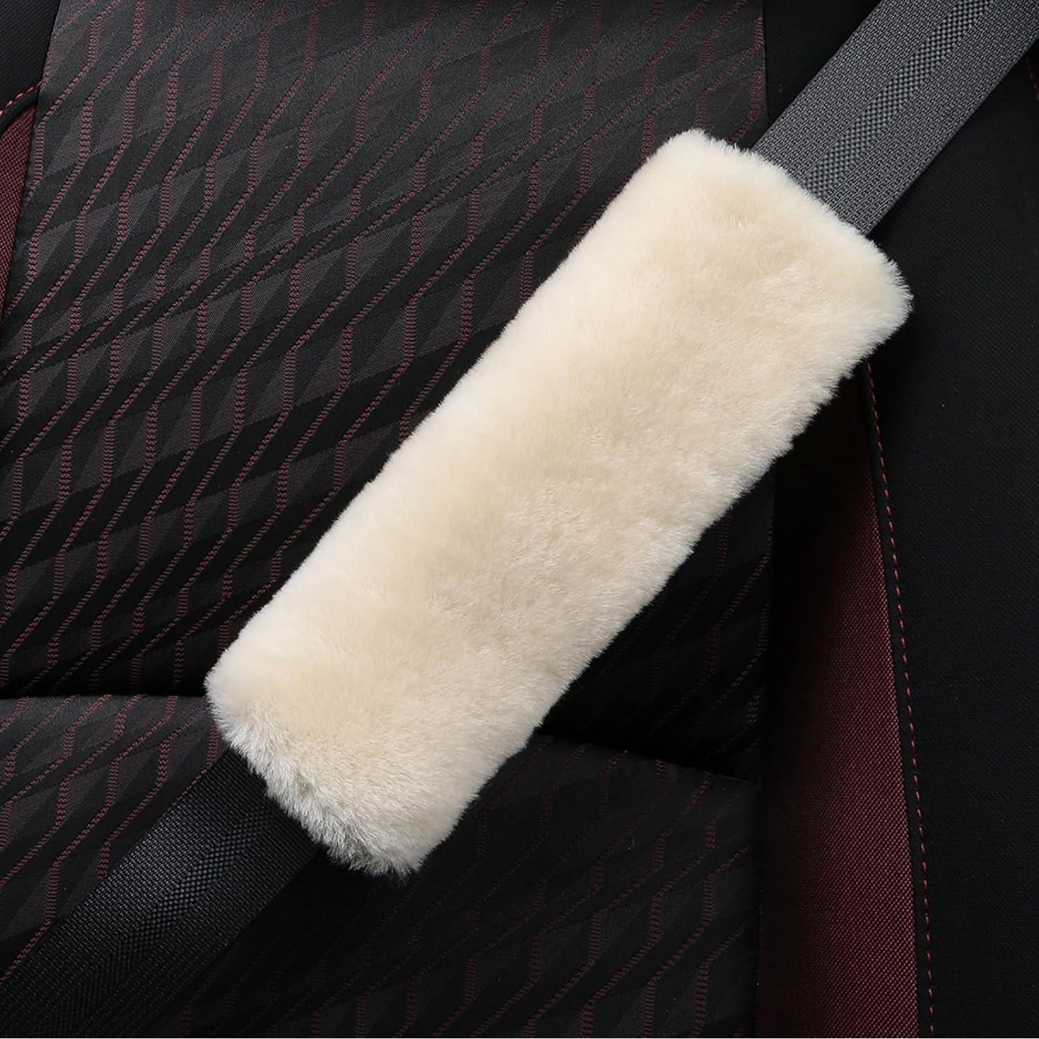 Cubierta de cinturón de seguridad ROYAGO 2 piezas Beige Perla