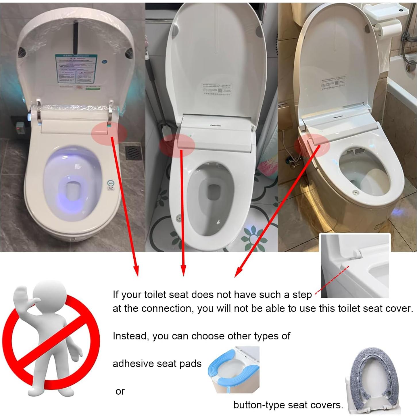 Funda de Asiento de Inodoro Suave 3 Piezas Nachuan