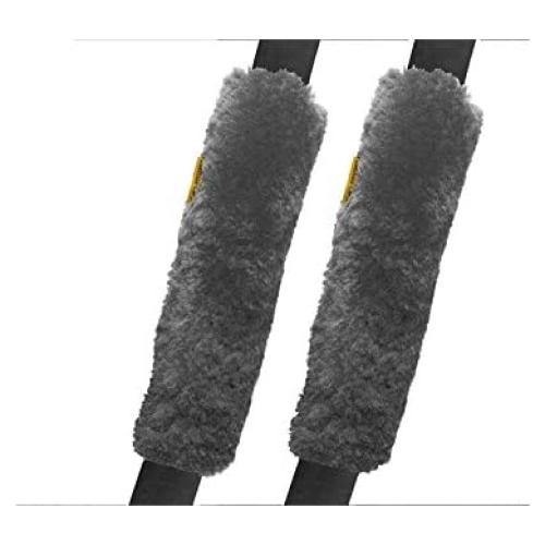 Cubierta de cinturón de seguridad Skwoosh - Piel de oveja gris - Doble
