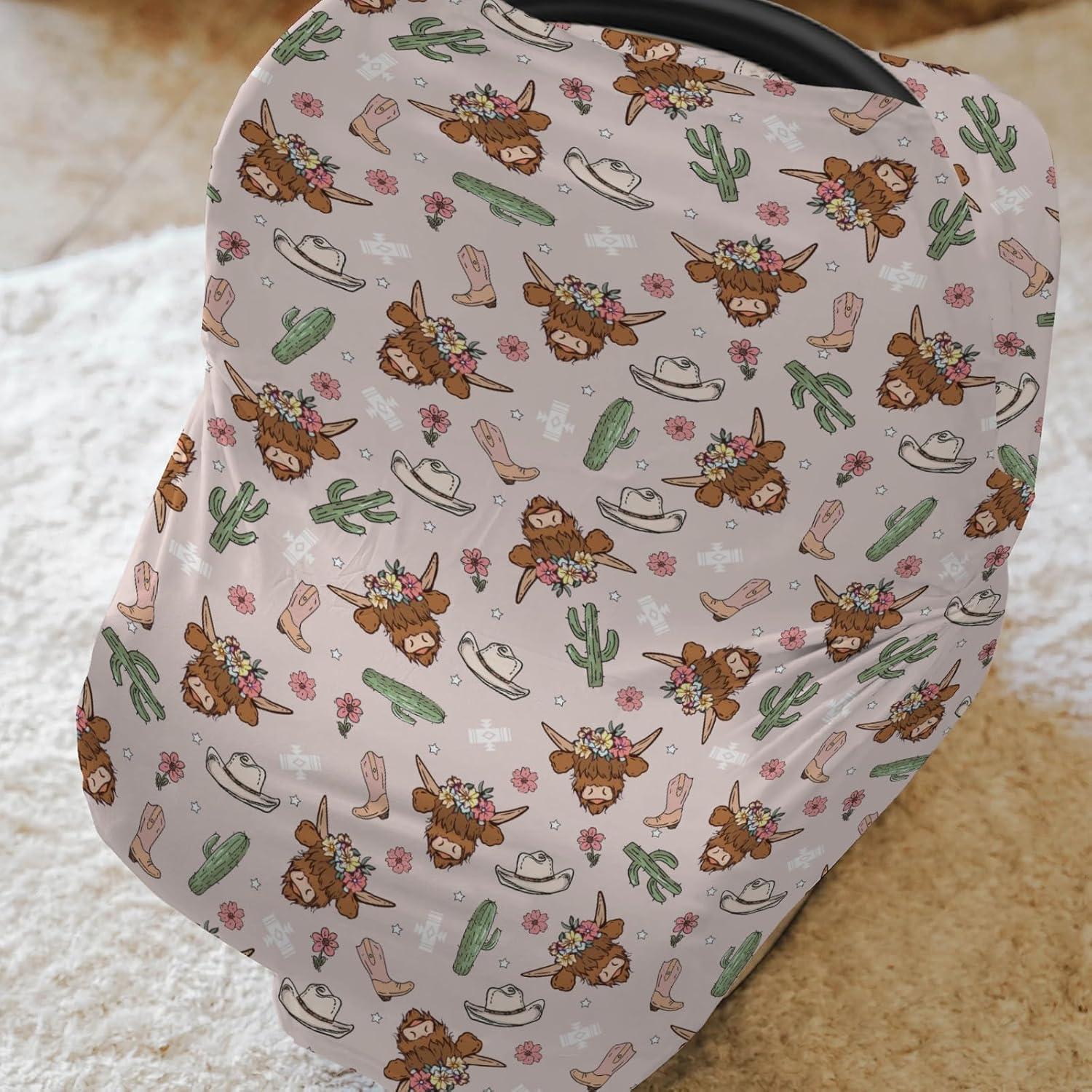 Cubierta de Asiento de Coche para Bebés Vaquera Rosa 5-en-1