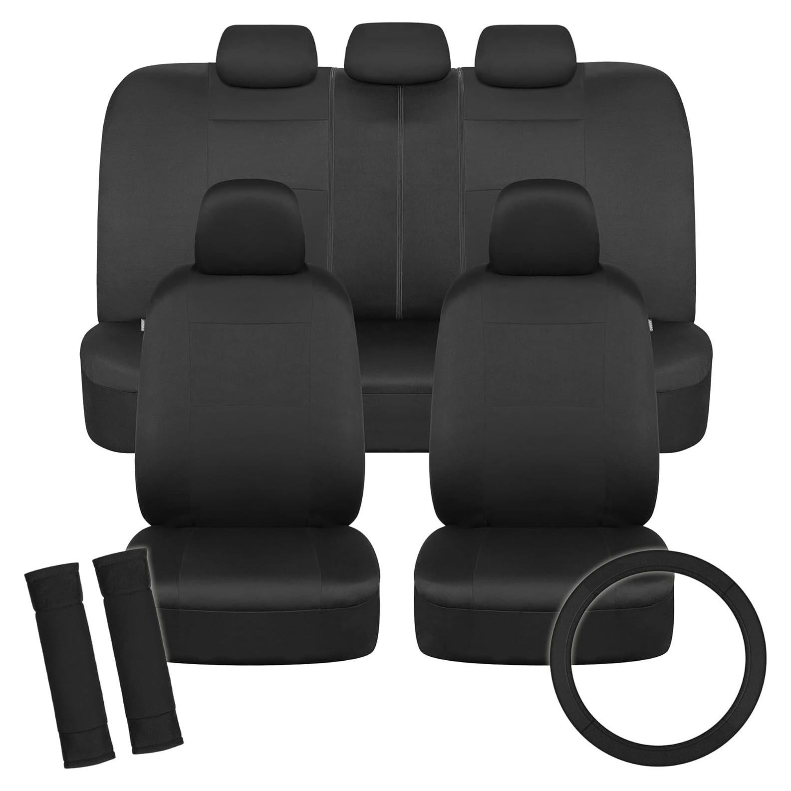 Cubiertas de Asiento de Coche BDK OS-312 Negro Completo
