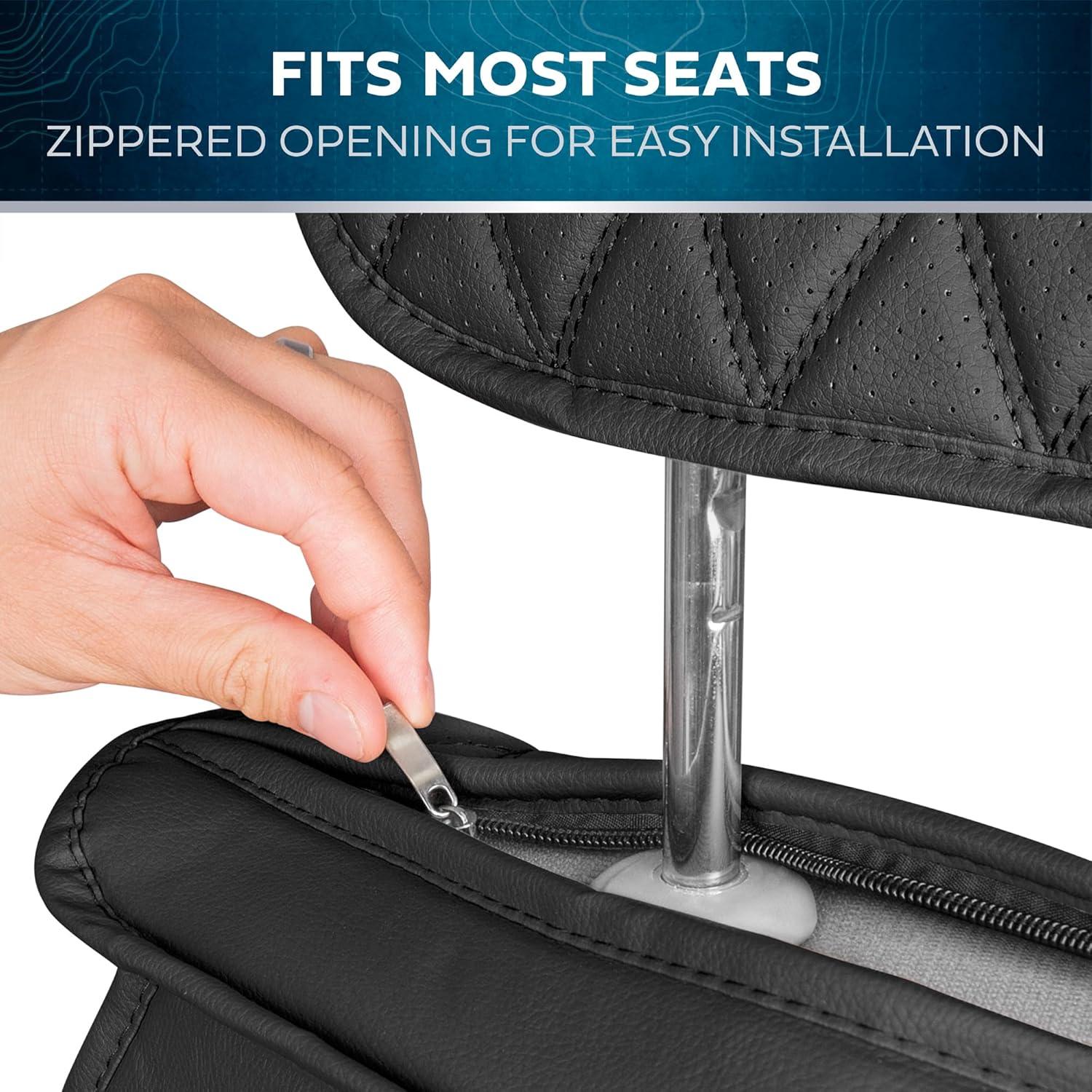 Cubiertas de Asientos MotorBox Cuero Sintético Negro Universal