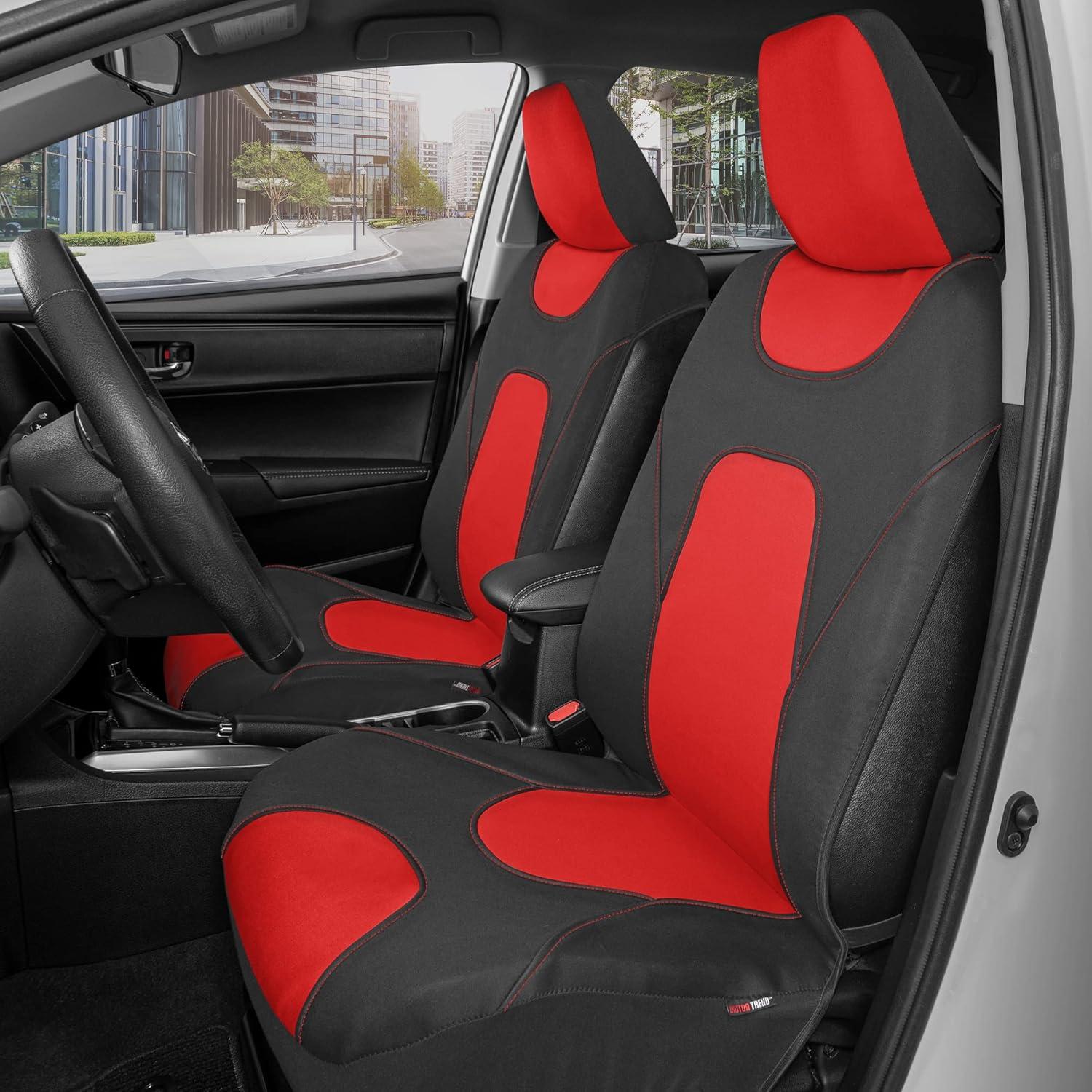 Cubiertas de Asiento BDK AquaShield Neopreno Impermeable Rojo