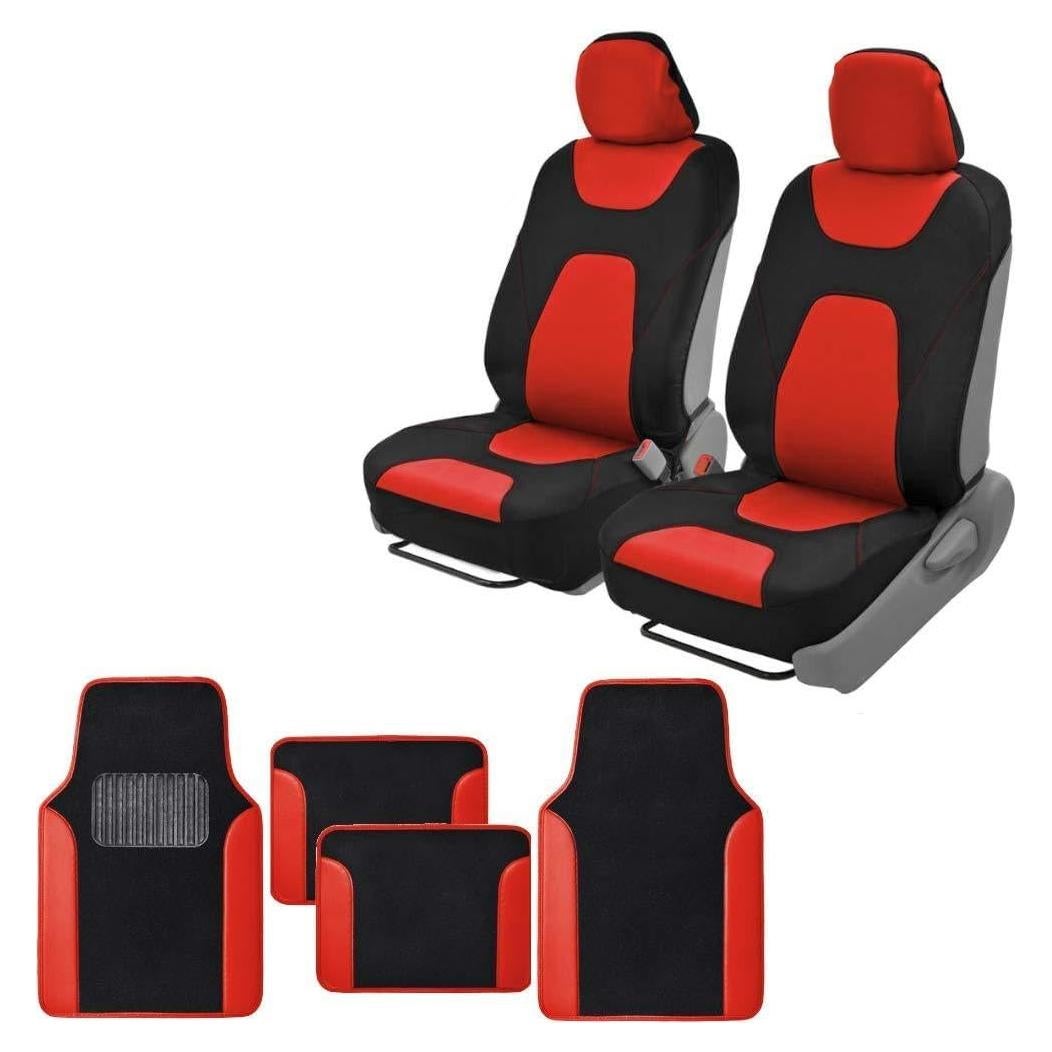 Cubiertas de Asiento BDK AquaShield Neopreno Impermeable Rojo