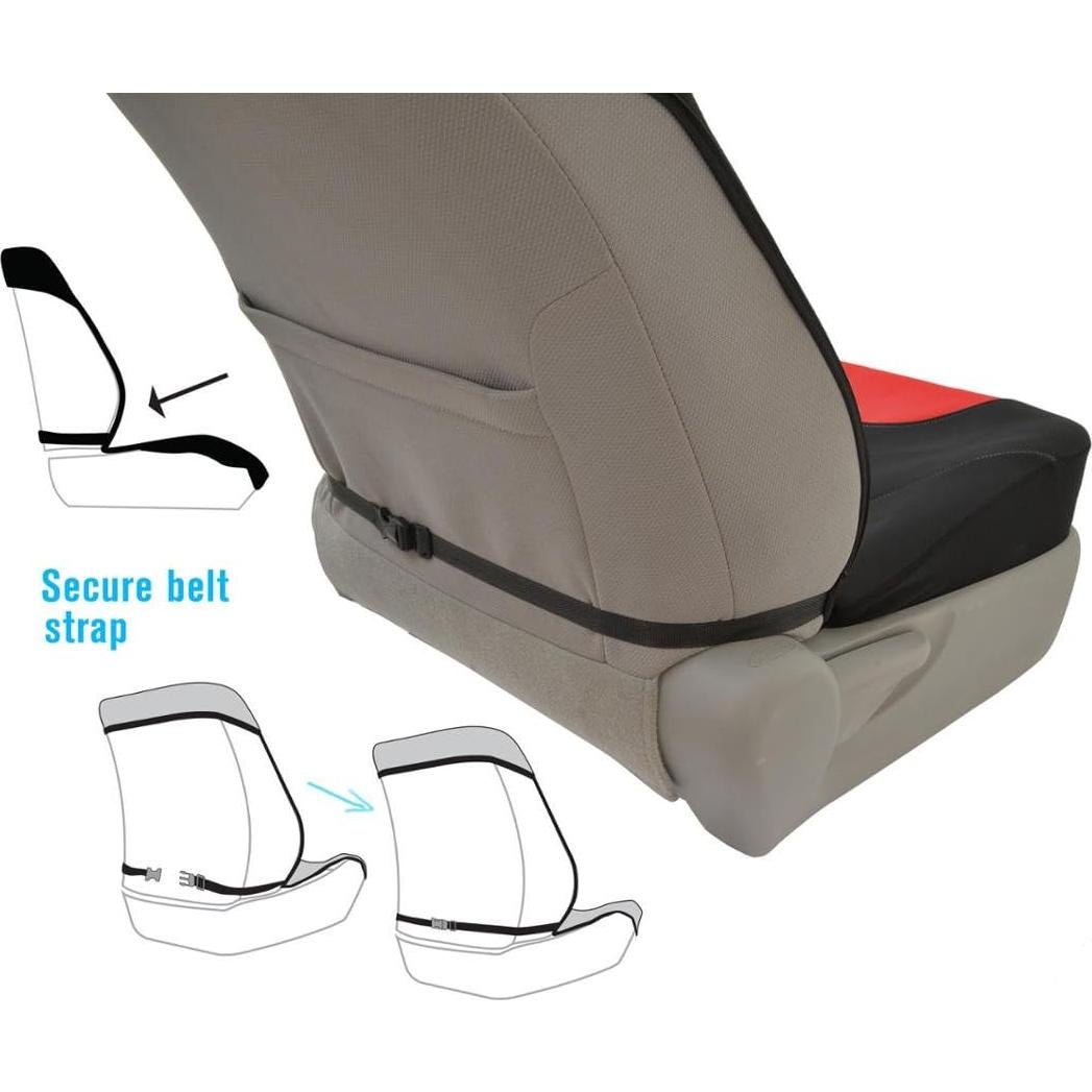 Cubiertas de Asiento BDK AquaShield Neopreno Impermeable Rojo