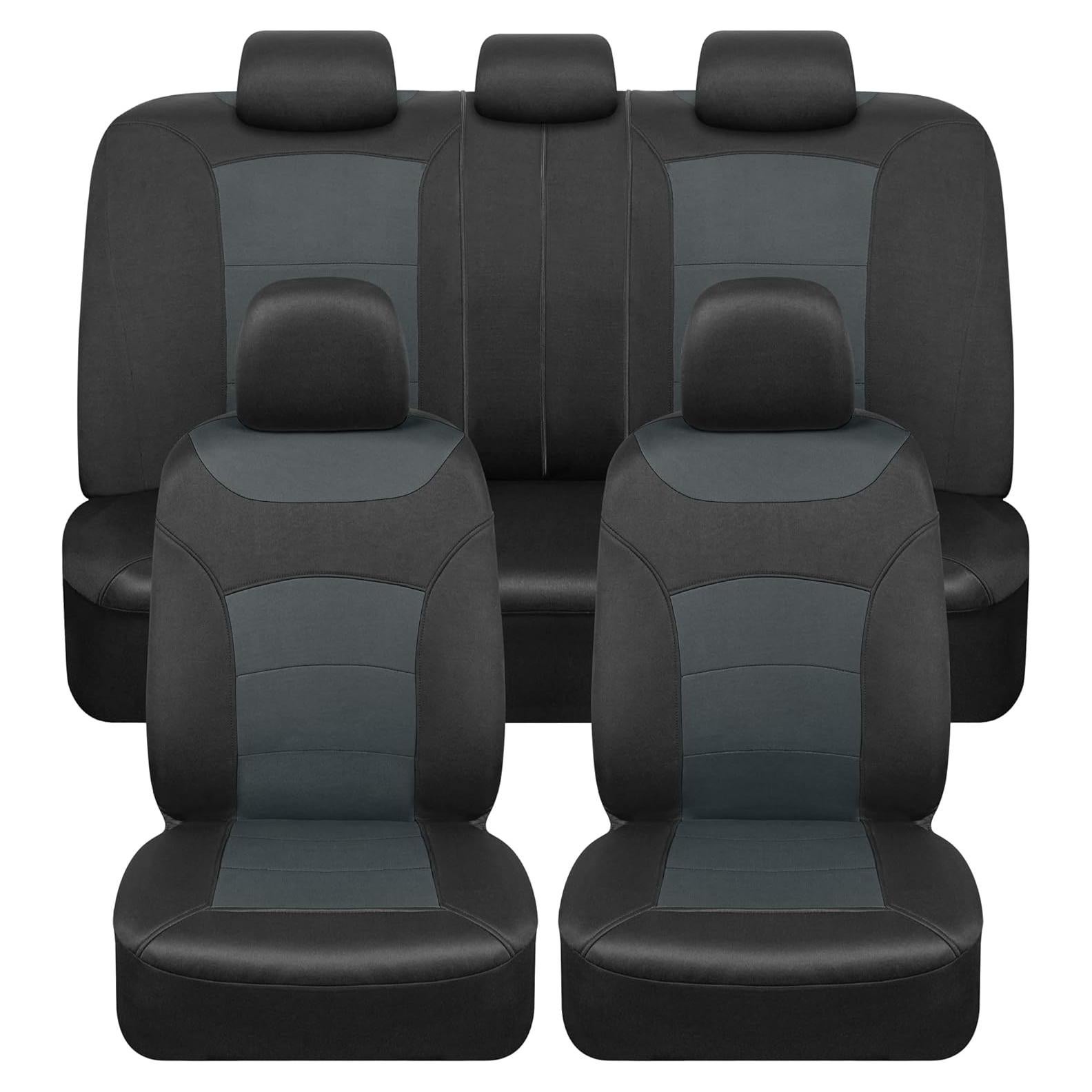 Cubiertas de Asientos BDK Turismo Gris Carbón Juego Completo