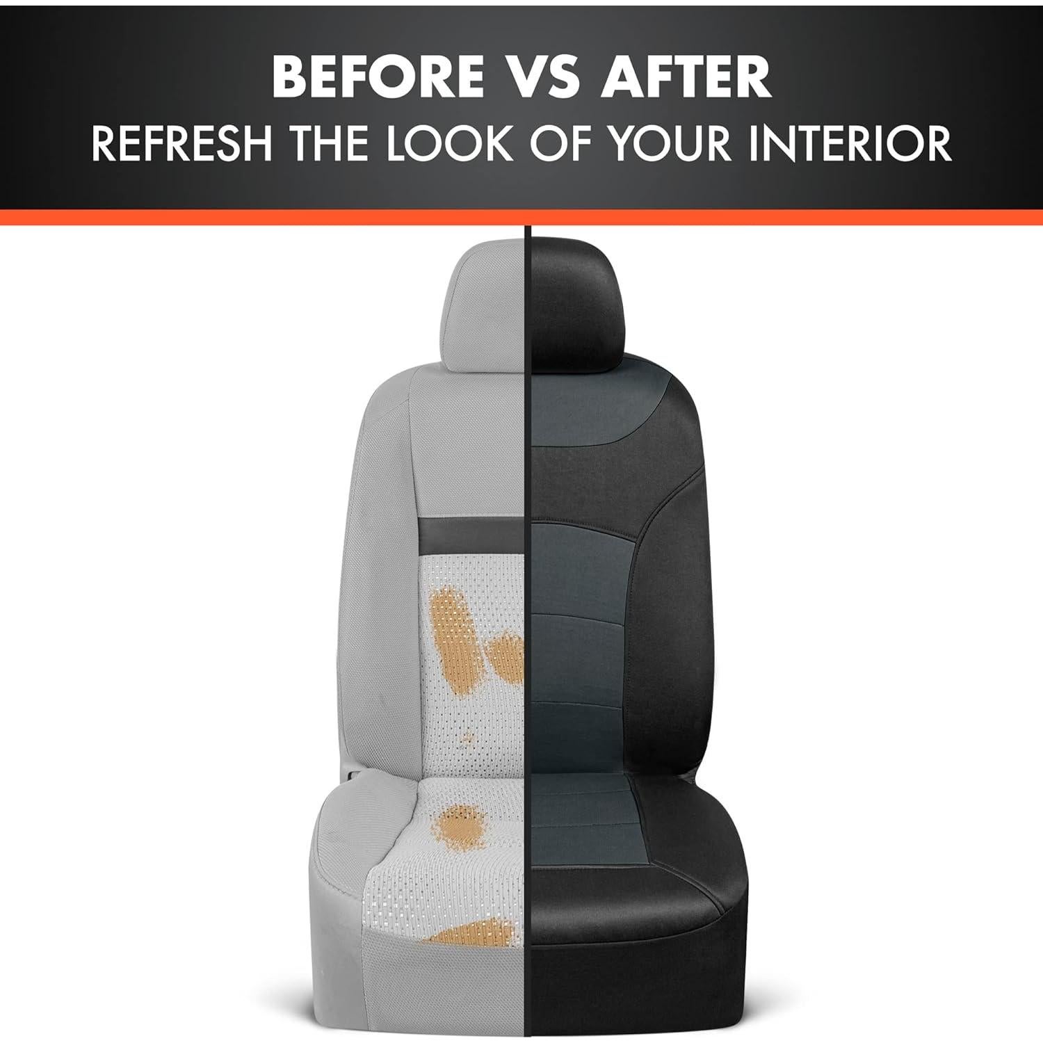 Cubiertas de Asientos BDK Turismo Gris Carbón Juego Completo