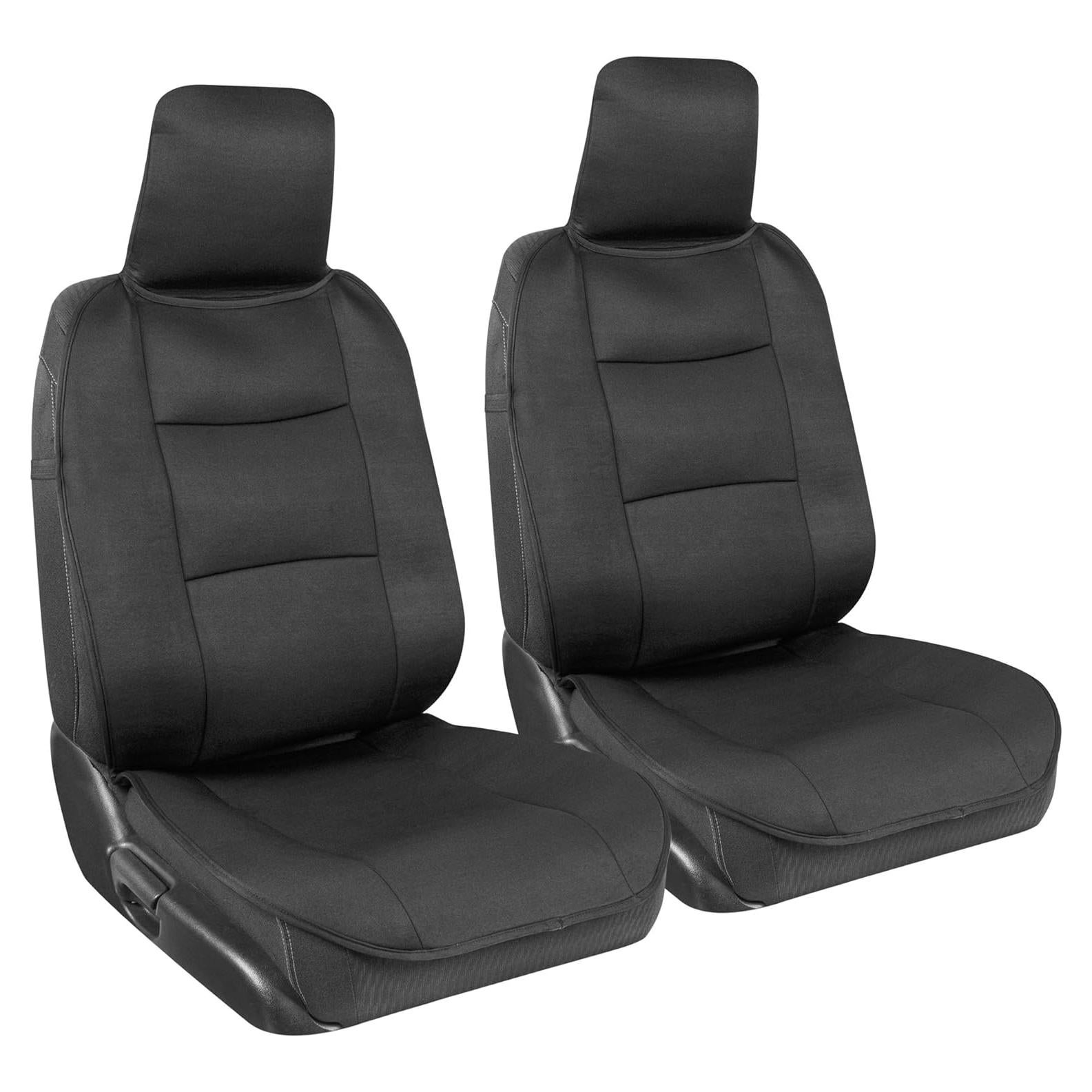 Cubiertas de Asiento Delantero BDK EasyFit Negro - Ajuste Universal