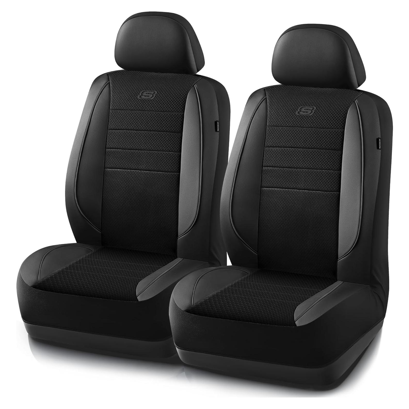 Funda de Asiento Skechers con Espuma de Memoria Negra - Ajuste Universal