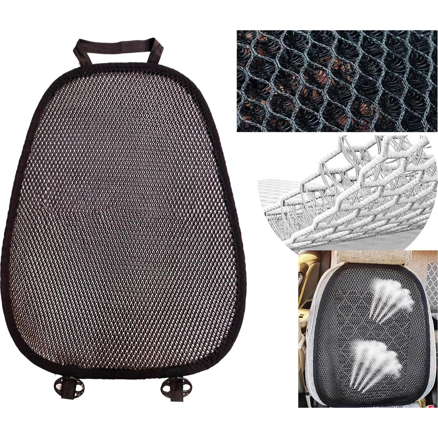 Cojín de Asiento de Coche ACDIAC Malla 3D Transpirable Negro