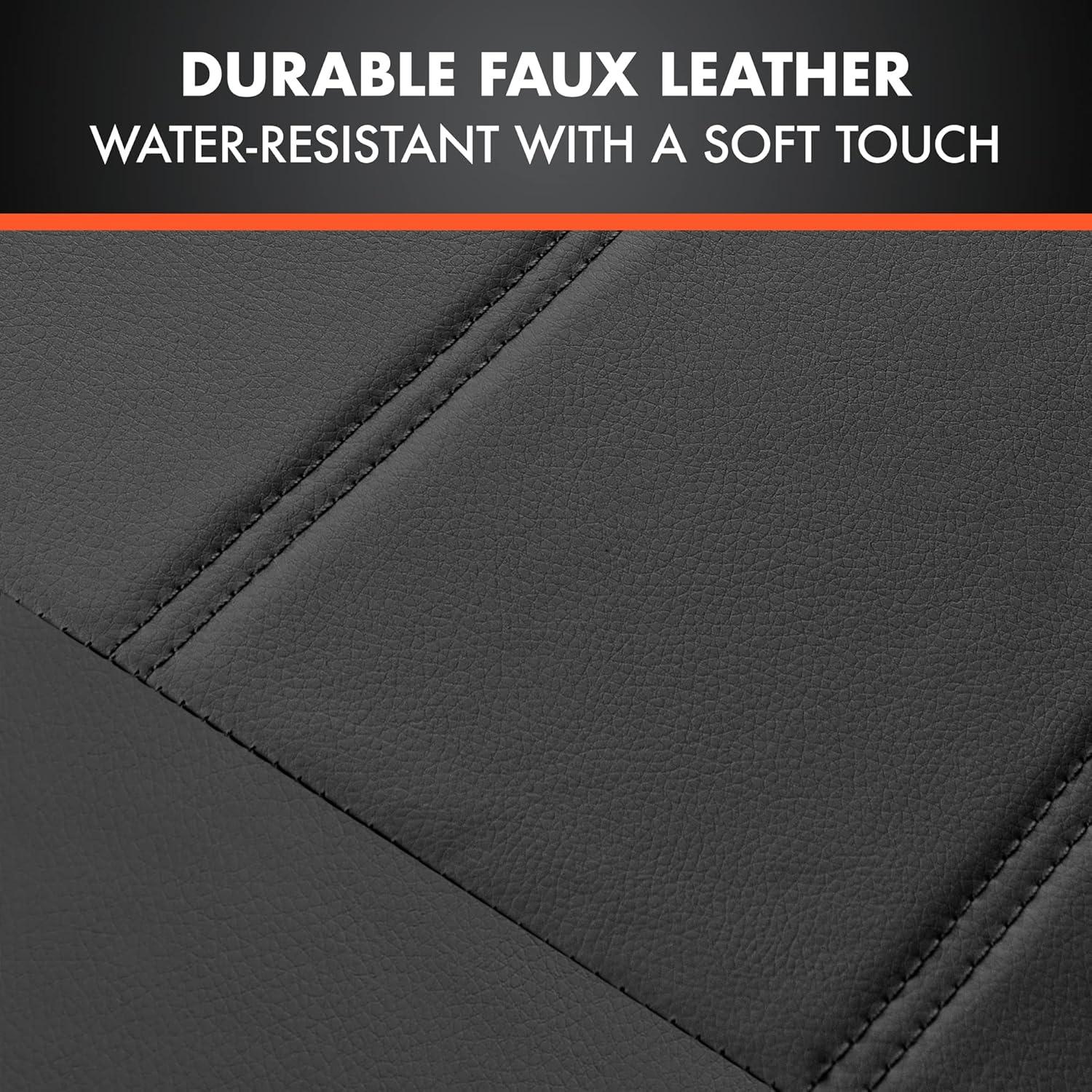 Cubiertas de Asiento de Coche BDK UltraLuxe 9 Piezas Negro