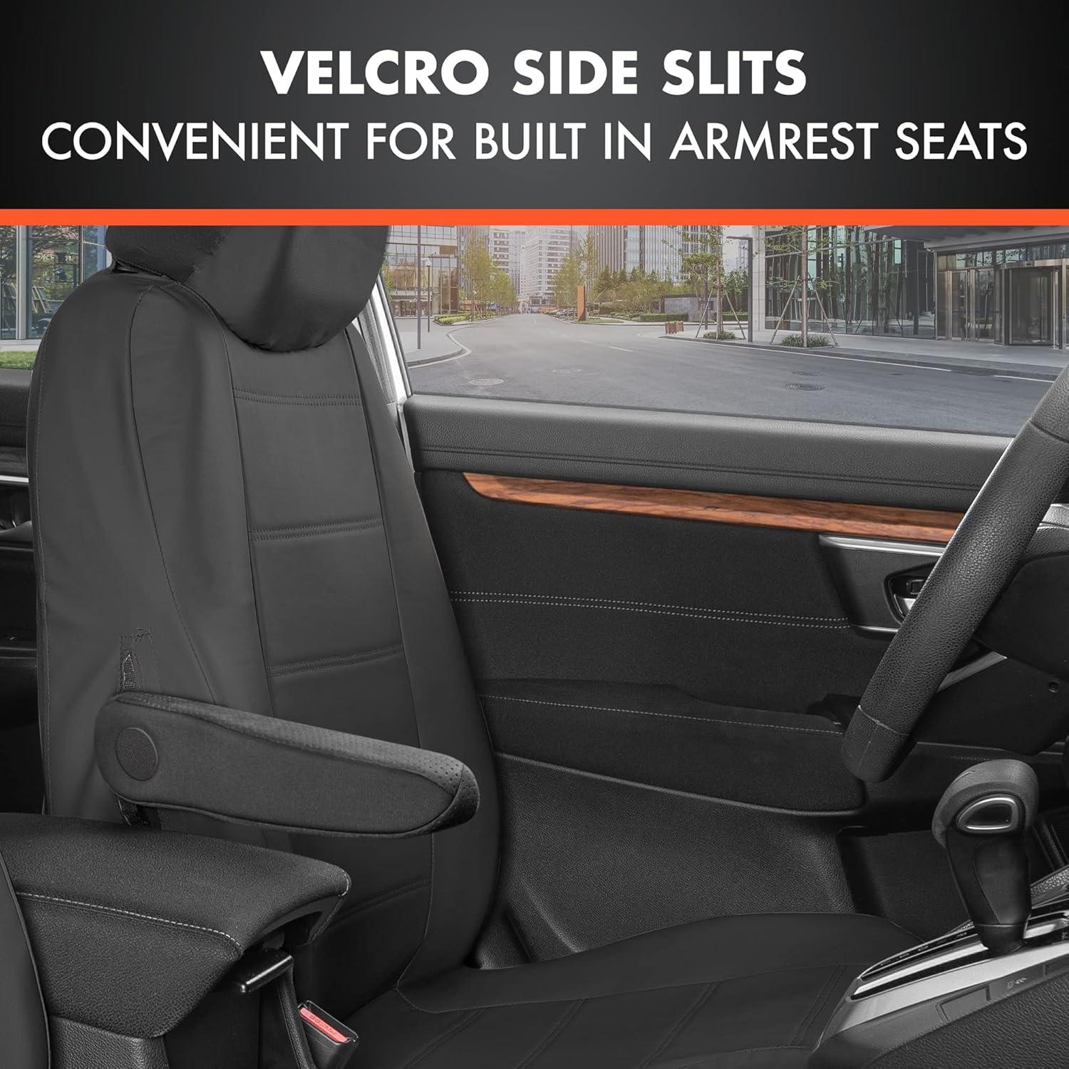 Cubiertas de Asiento de Coche BDK UltraLuxe 9 Piezas Negro