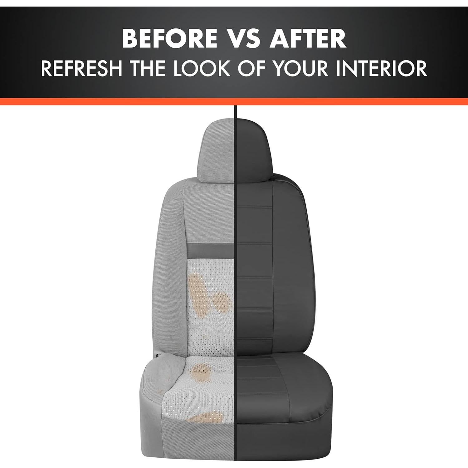 Cubiertas de Asiento de Coche BDK UltraLuxe 9 Piezas Negro