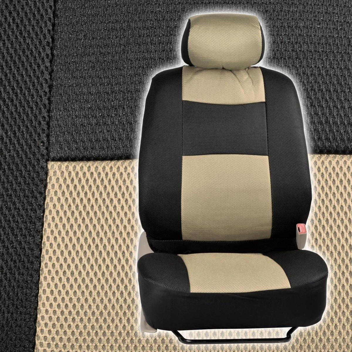Cubierta de Asiento de Coche BDK 11 Piezas Beige Negro