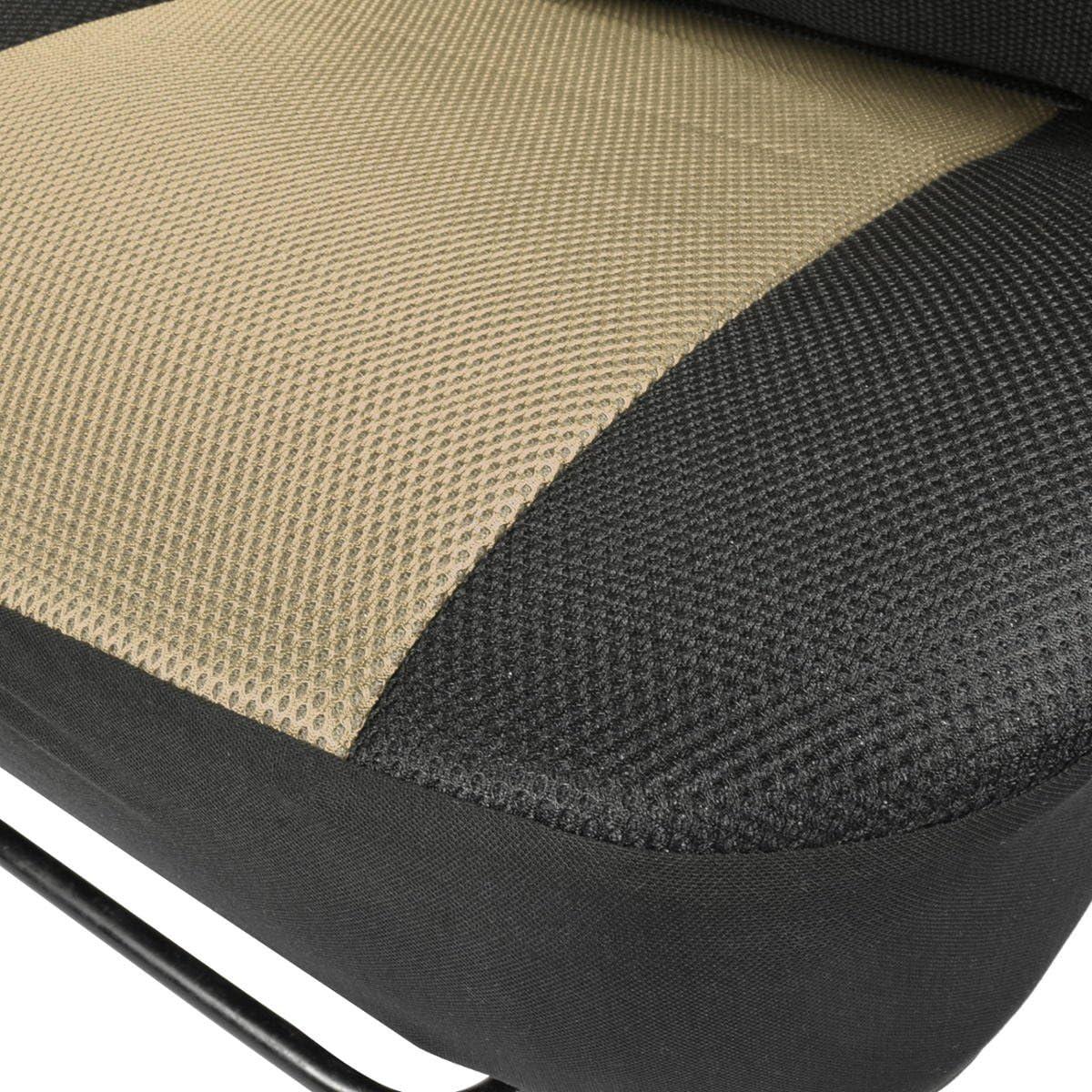 Cubierta de Asiento de Coche BDK 11 Piezas Beige Negro