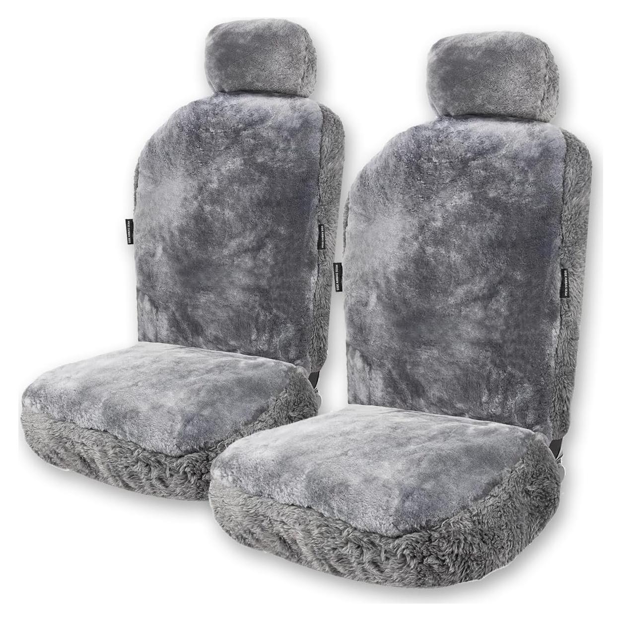 Cubiertas de Asiento de Auto ZONETECH SEFUR Lana Oveja 2 Paquete