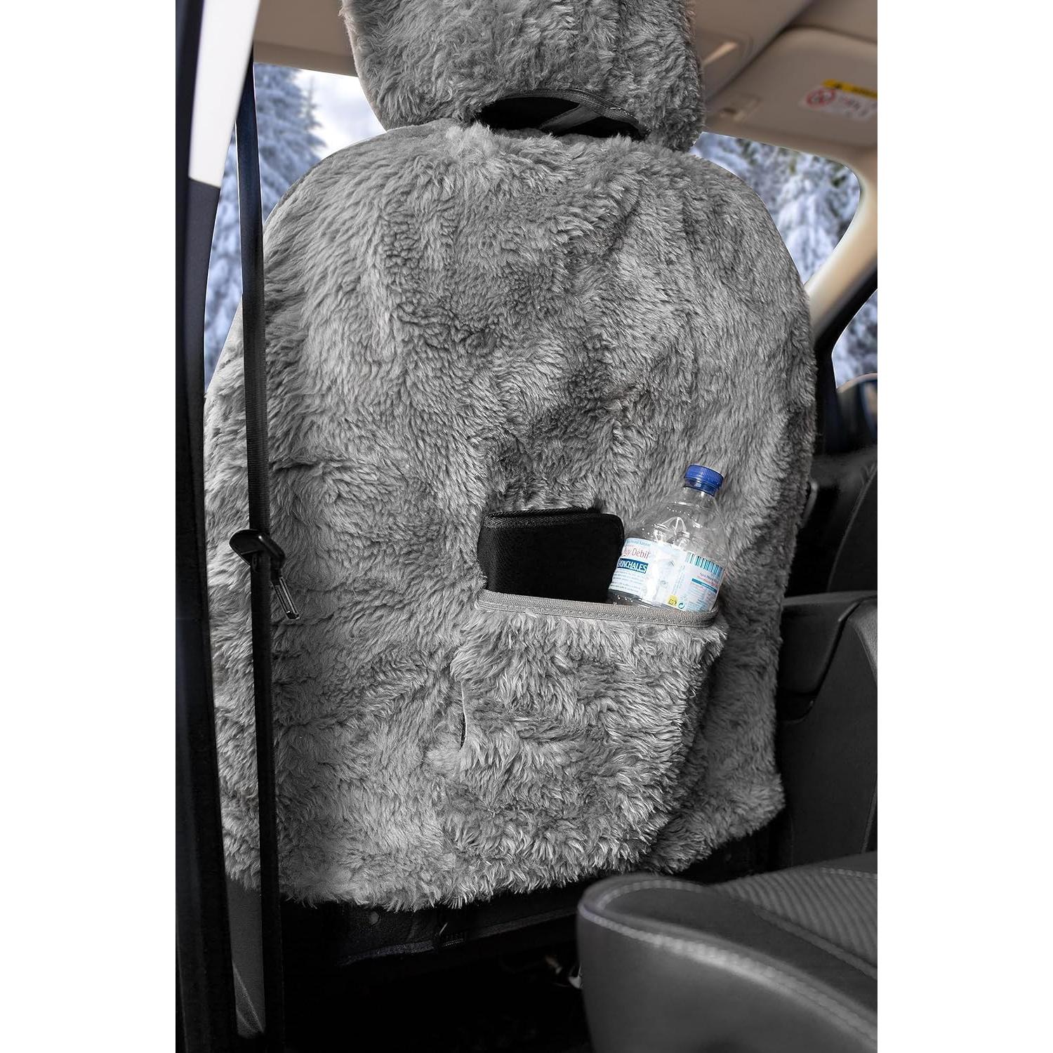 Cubiertas de Asiento de Auto ZONETECH SEFUR Lana Oveja 2 Paquete