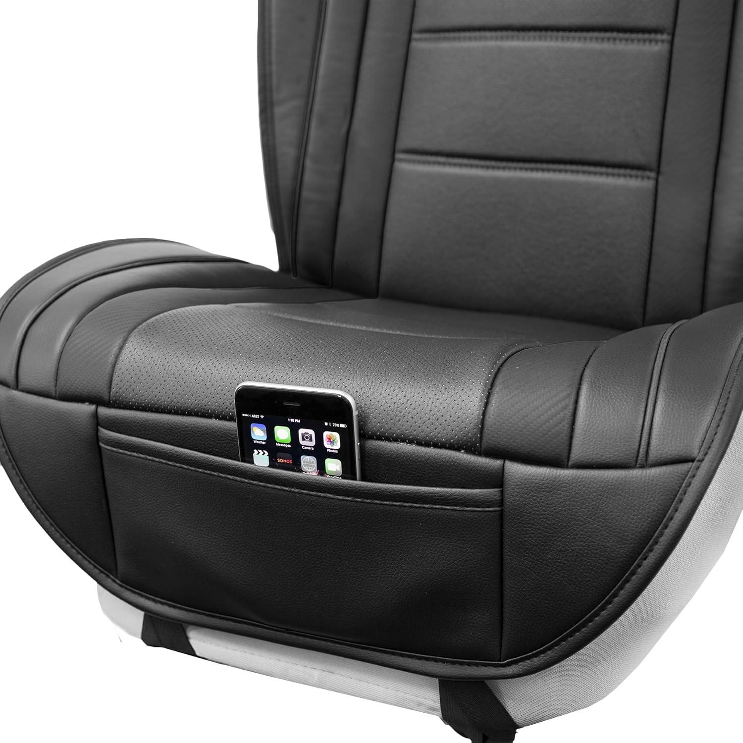Fundas de Asiento de Coche FH Group Negro Universal Compatible Airbag