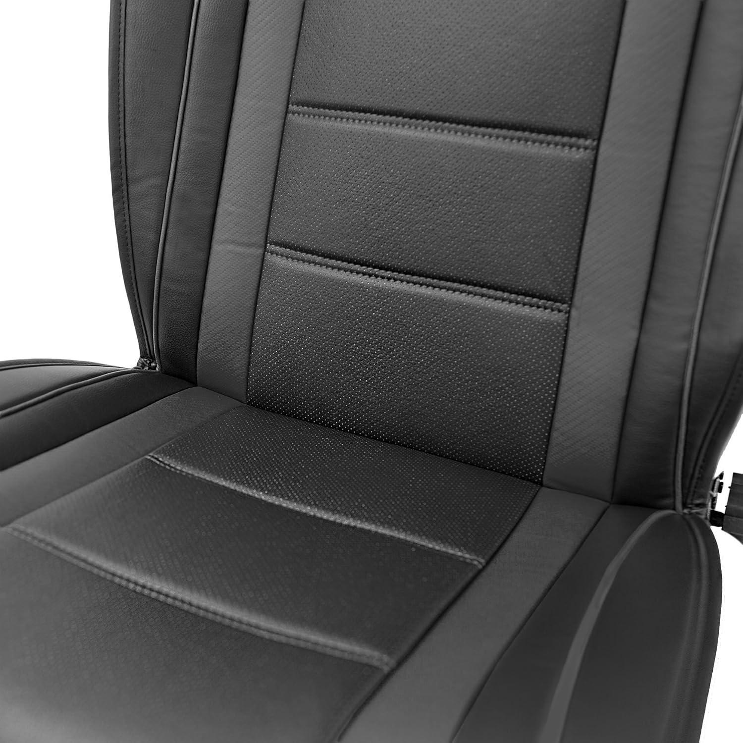Fundas de Asiento de Coche FH Group Negro Universal Compatible Airbag